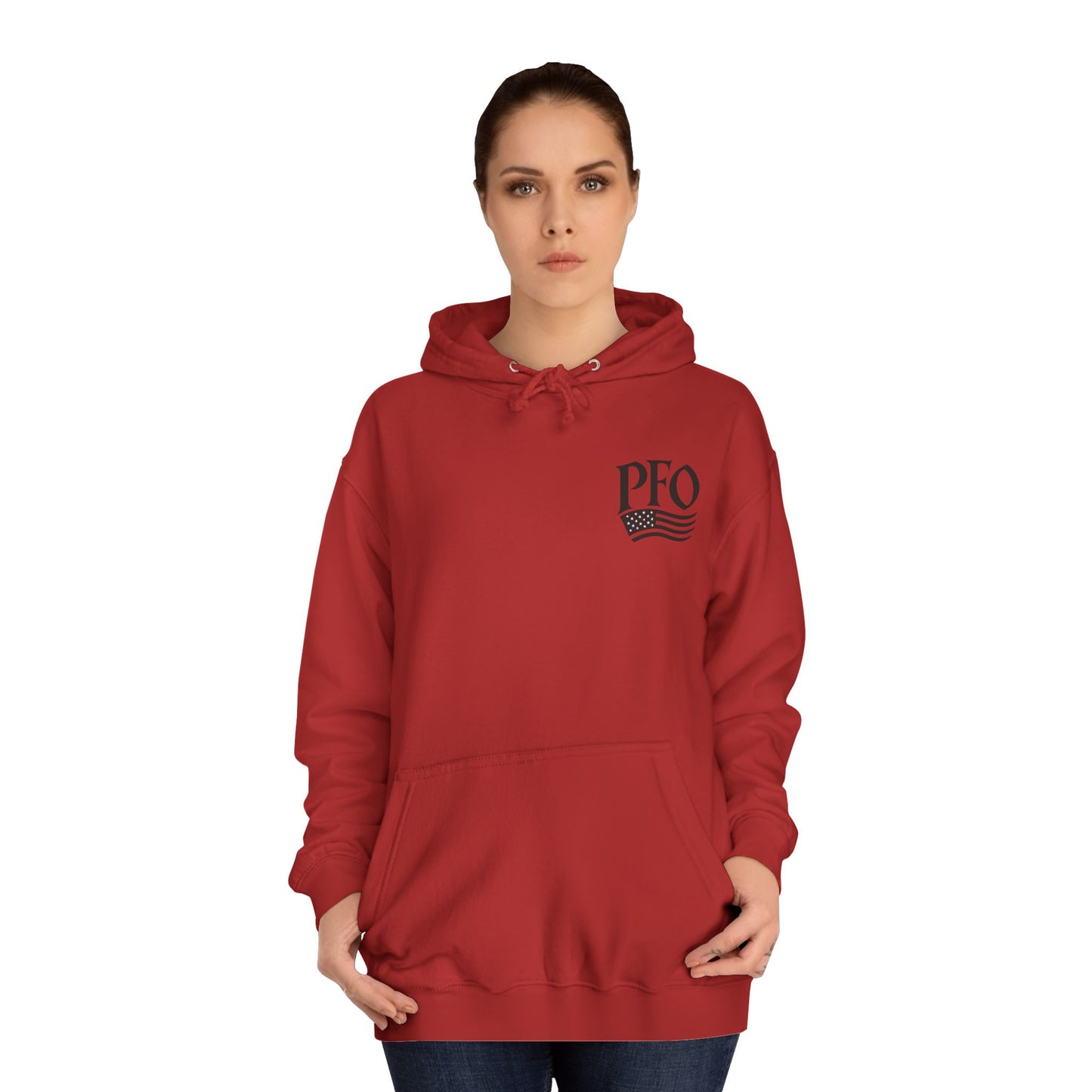 PFO College Hoodie – Vintage Campus Seal Pullover