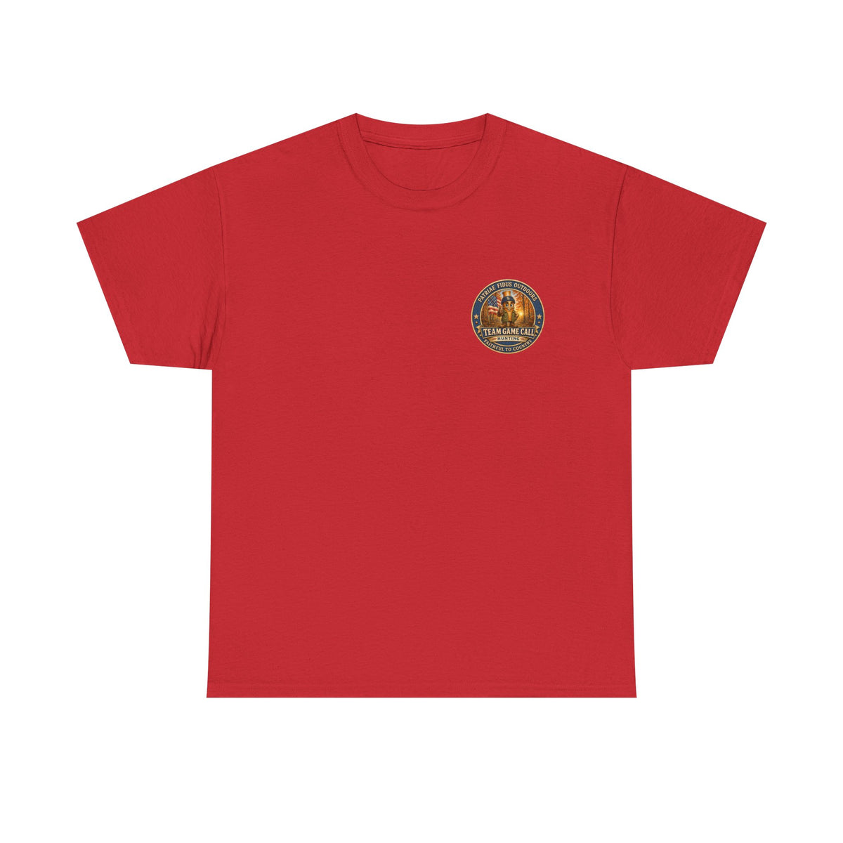 Hunting Dogs T-Shirt — Patriæ Fidus Outdoor "Hunt Hard Live Free" Graphic Tee