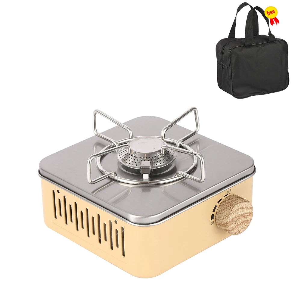 2800W Camping Gas Stove High Firepower Portable Cassette Furnace Outdoor Gas Burner Picnic Hiking Traveling