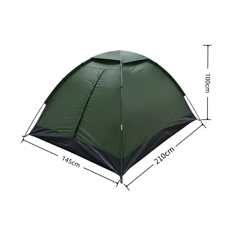 Sun shield, camping tent, ultralight tent – 2-person outdoor equipment for hiking, dual-layer door, portable camping accessory.