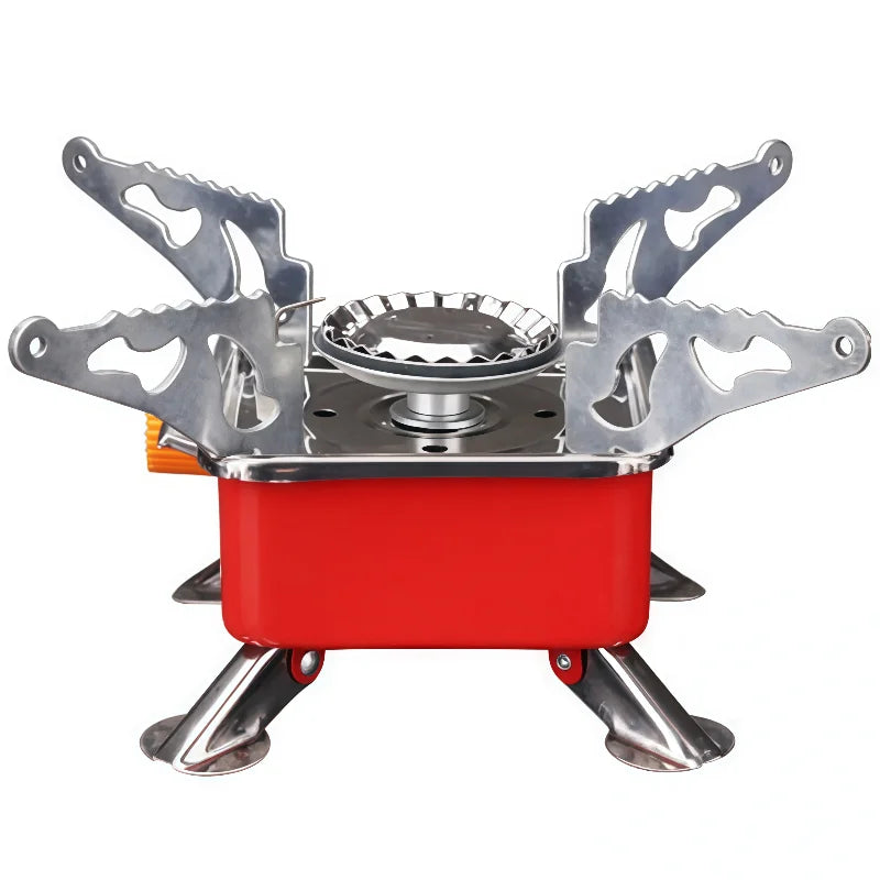 Portable camping stove burner, foldable and windproof outdoor fire stove, camping, hiking, picnic, camping burner, barbecue stov
