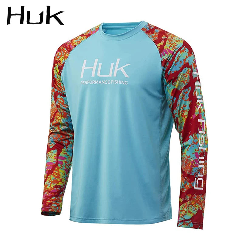 Fishing Shirts Men Long Sleeve Crewneck Sweatshirt Outdoor Uv Protection Breathable Fishing Clothing Camisa Pesca