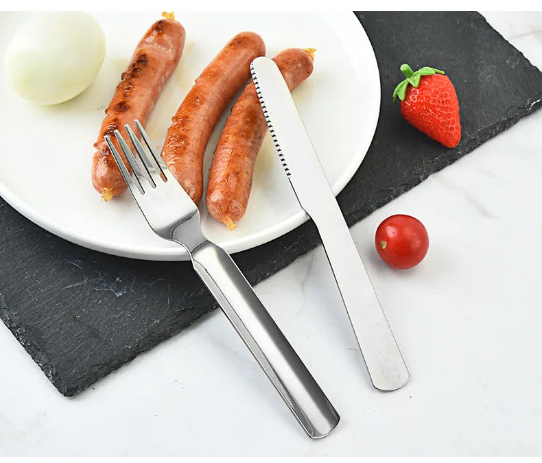 Stainless Steel Portable Tableware Outdoor Camping Multi-functional Fork Spoon Cutlery Set Military Camping Tactical Utensil Kit