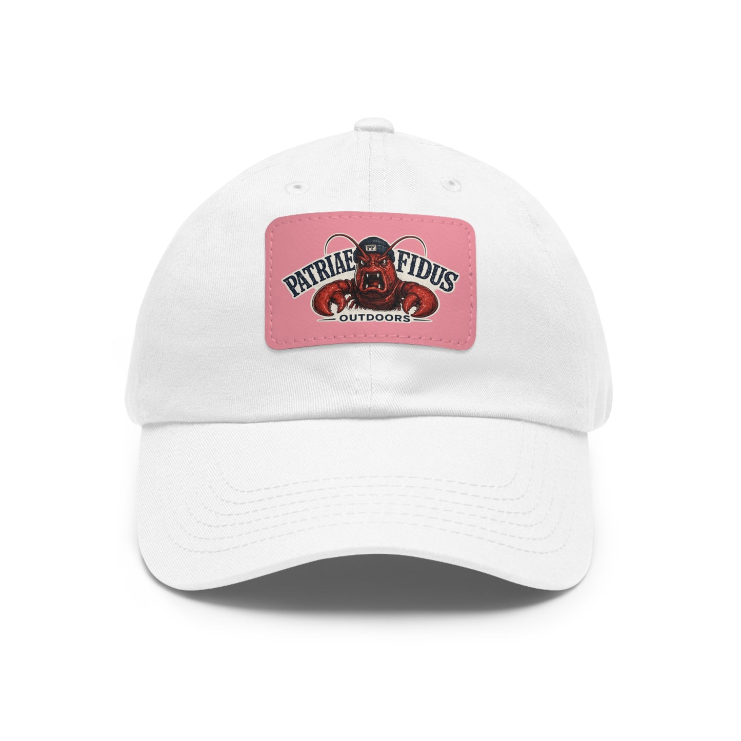 Leather Patch Dad Hat — Patriæ Fidus Outdoors Logo Cap