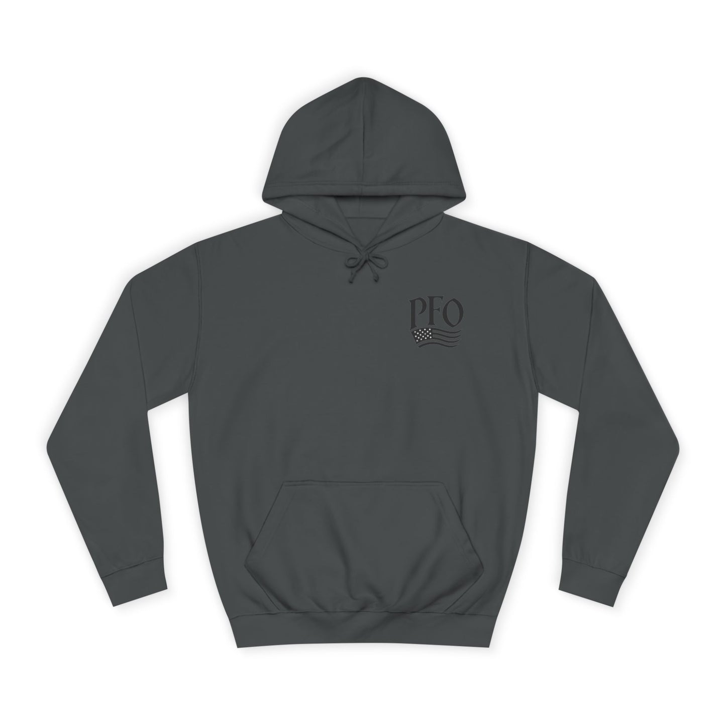 PFO College Hoodie – Vintage Campus Seal Pullover