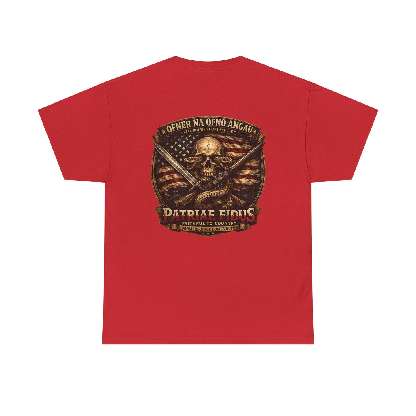 Skull & Rifles Tee — Patriotic American Skull T-Shirt