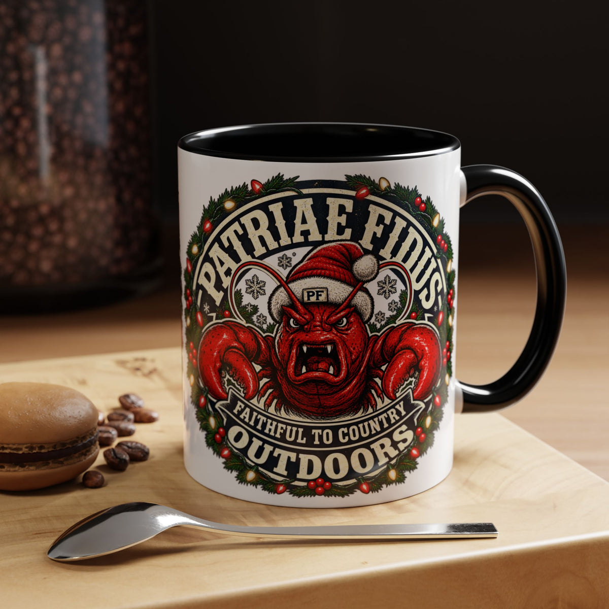 Coffee Mug - 'Patriae Fidus' Holiday Outdoors Kraken Design