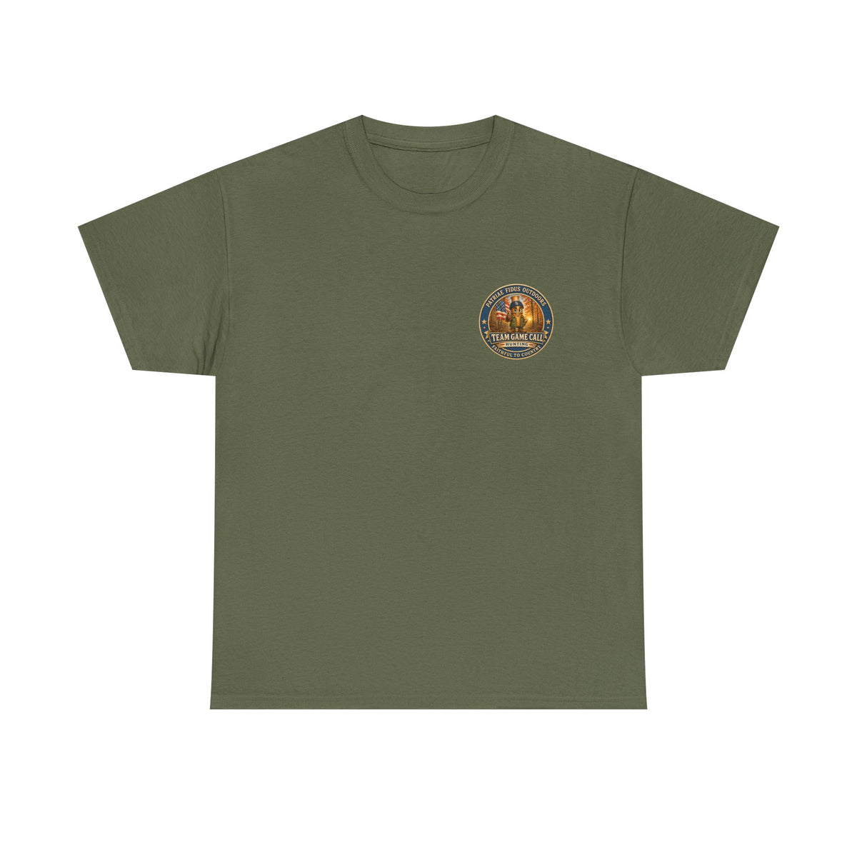 Hunting Dogs T-Shirt — Patriæ Fidus Outdoor "Hunt Hard Live Free" Graphic Tee