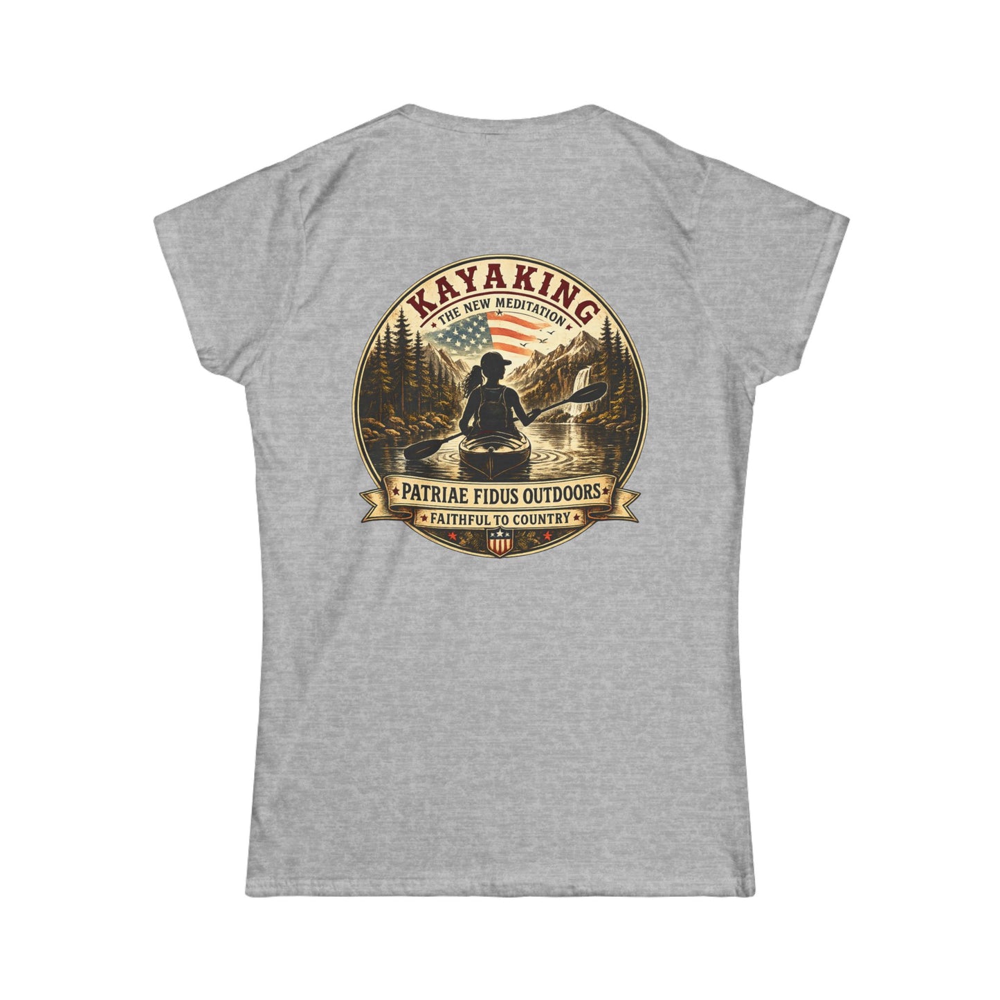 PFO Logo Women's Tee — Patriotic American Flag Graphic T-Shirt