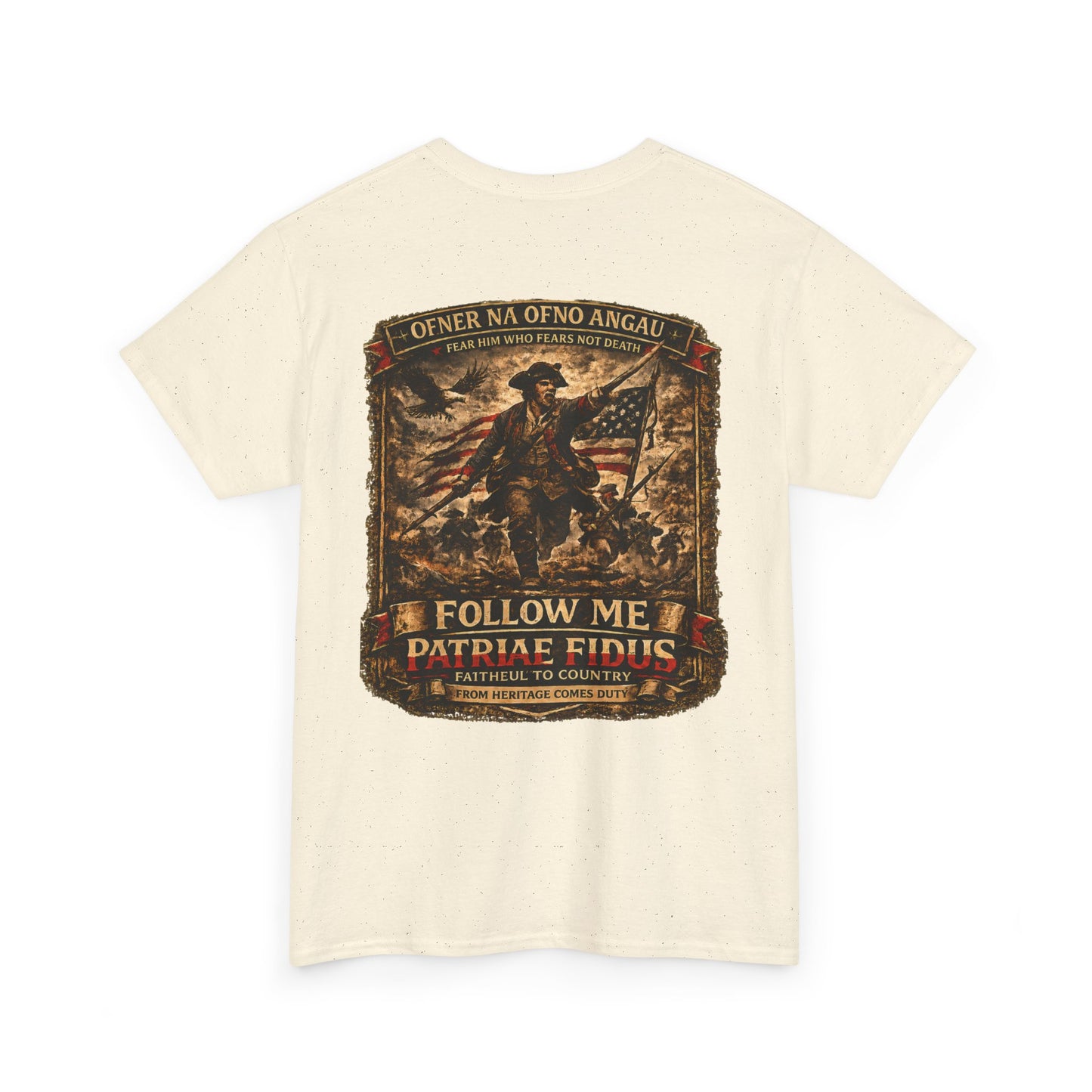Veteran Patriot T‑Shirt — "I Follow Me, I Do Not Raise Fious" Military Flag Tee
