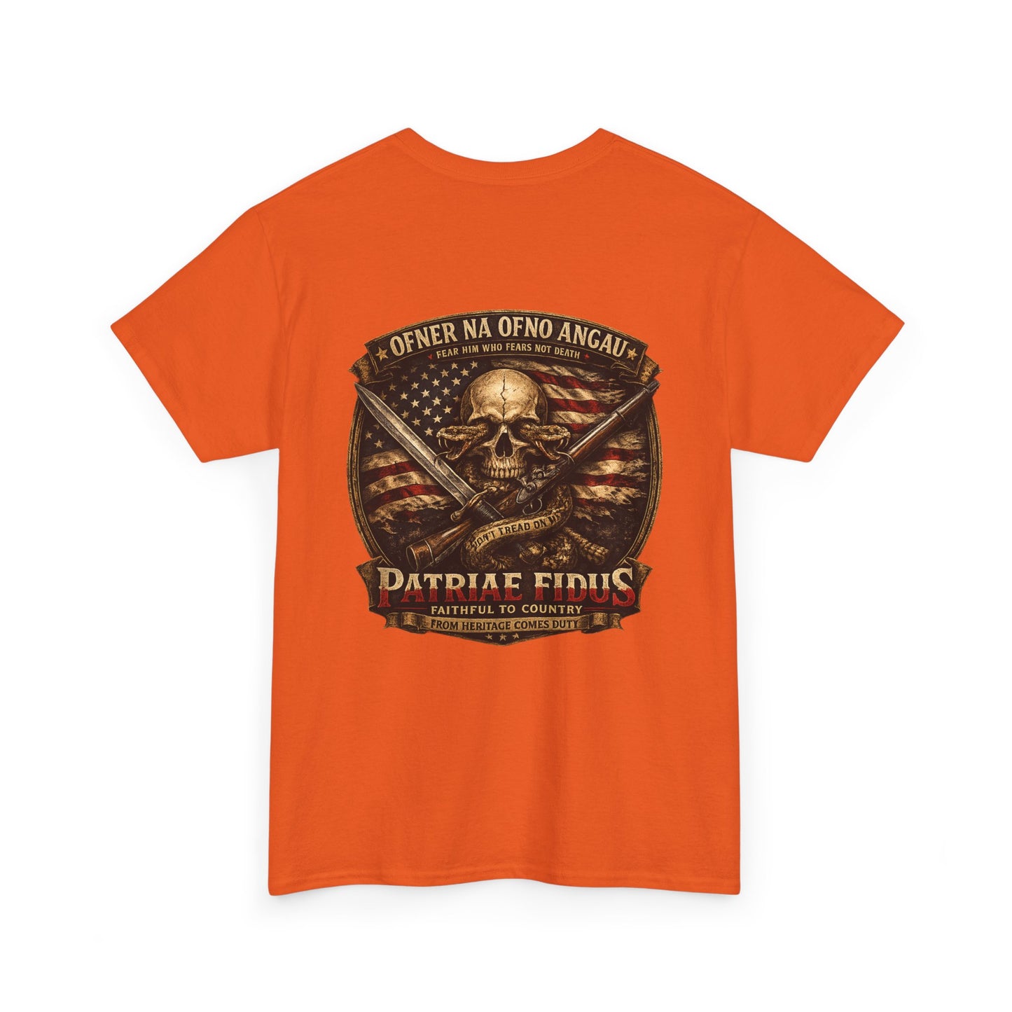 Skull & Rifles Tee — Patriotic American Skull T-Shirt