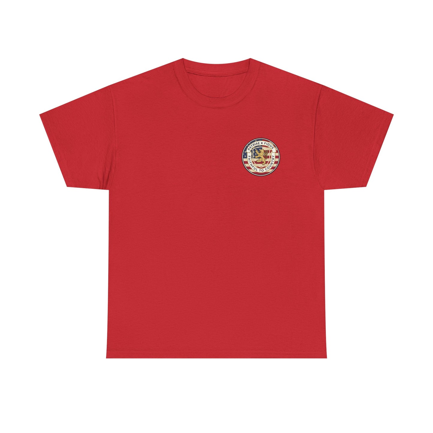 Patriotic "Patriae Fidis" American Flag - Eagle Graphic  T‑Shirt