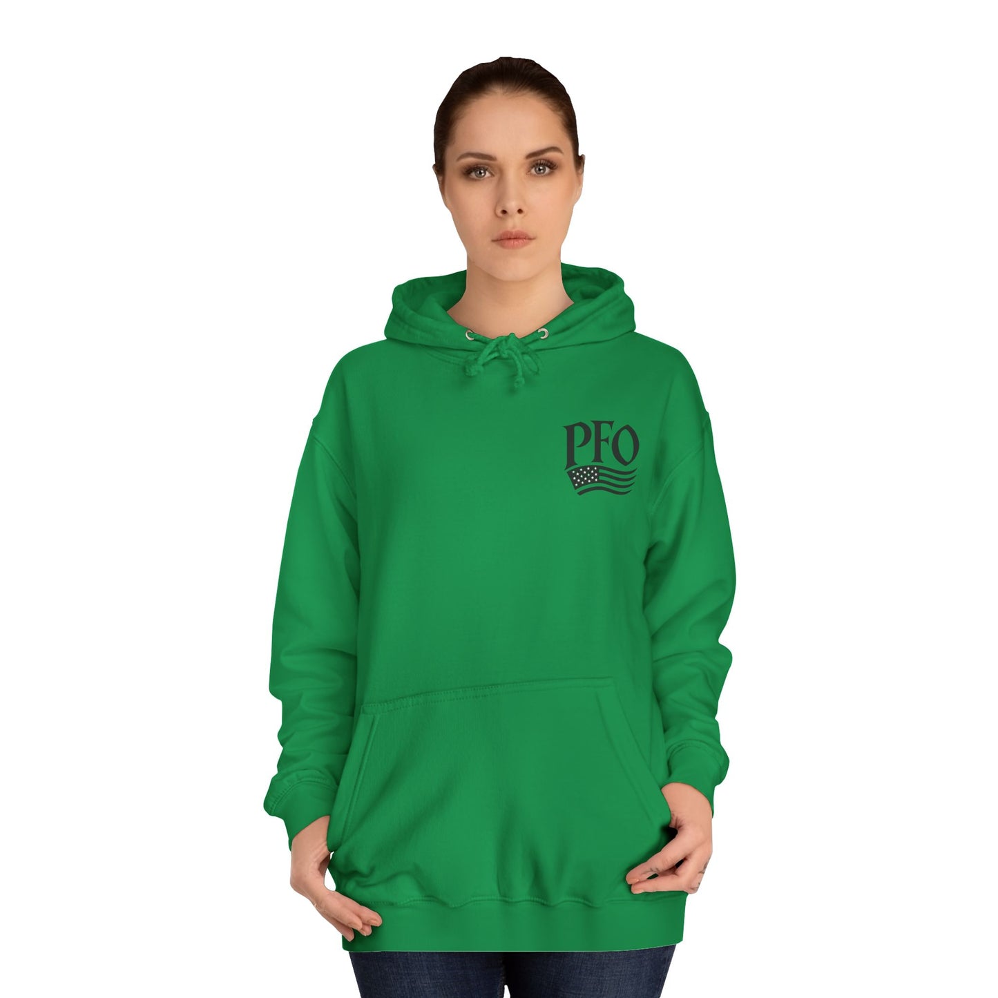 PFO College Hoodie – Vintage Campus Seal Pullover