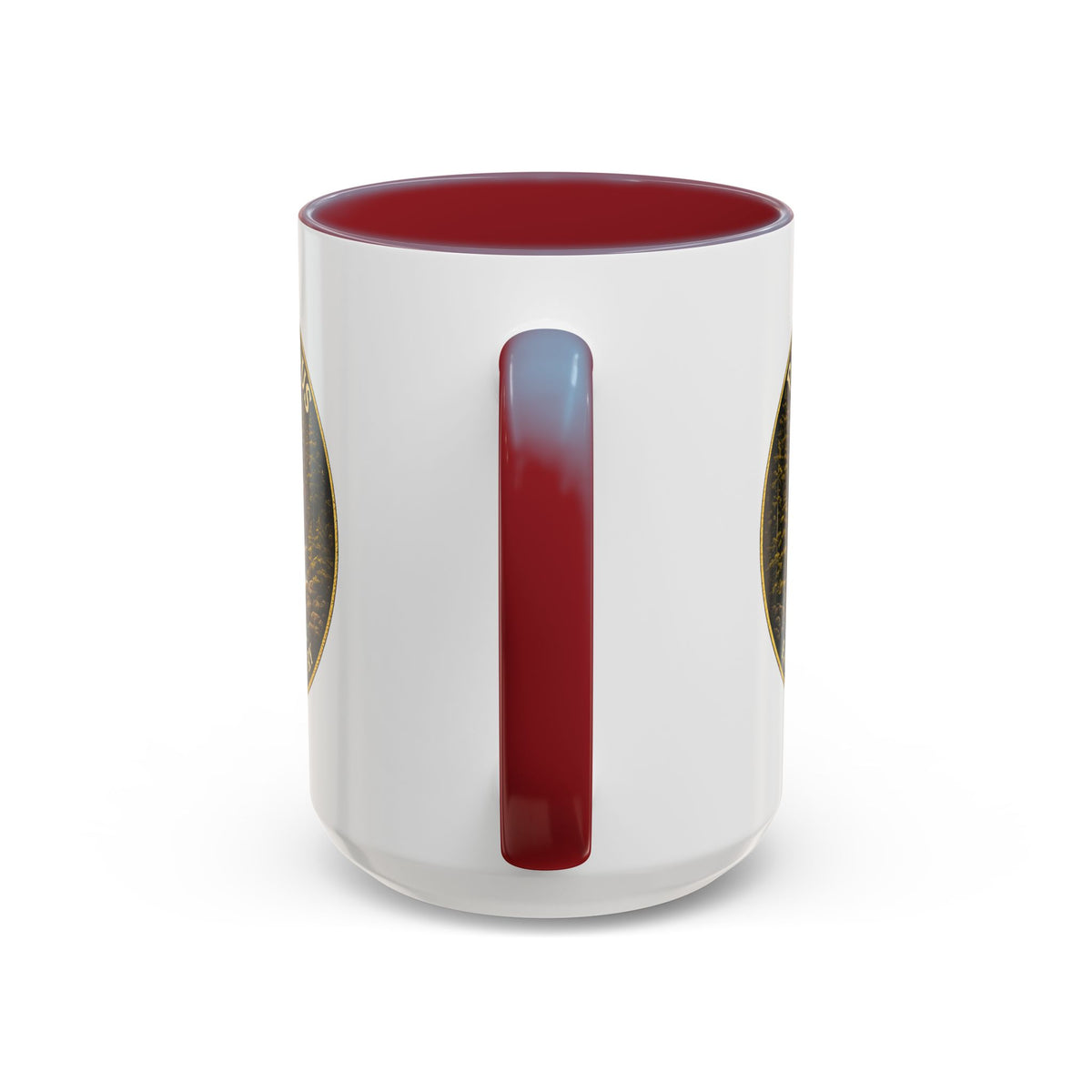 Patriae Fidus Flag Waterfall Accent Coffee Mug (11/15oz) — Faithful to Country