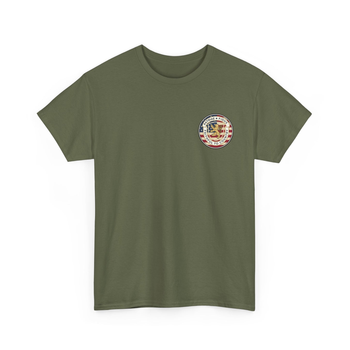 Patriotic "Patriae Fidis" American Flag - Eagle Graphic  T‑Shirt