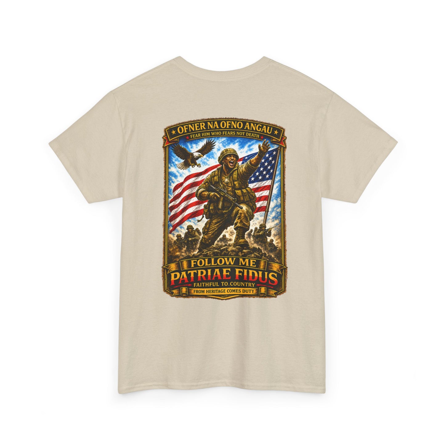 Iron Mike "Follow Me, Patriæ Fidus" Military Tribute T-Shirt