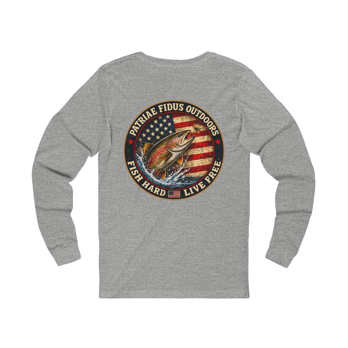 Patriots & Outdoors Fishing Long Sleeve Tee
