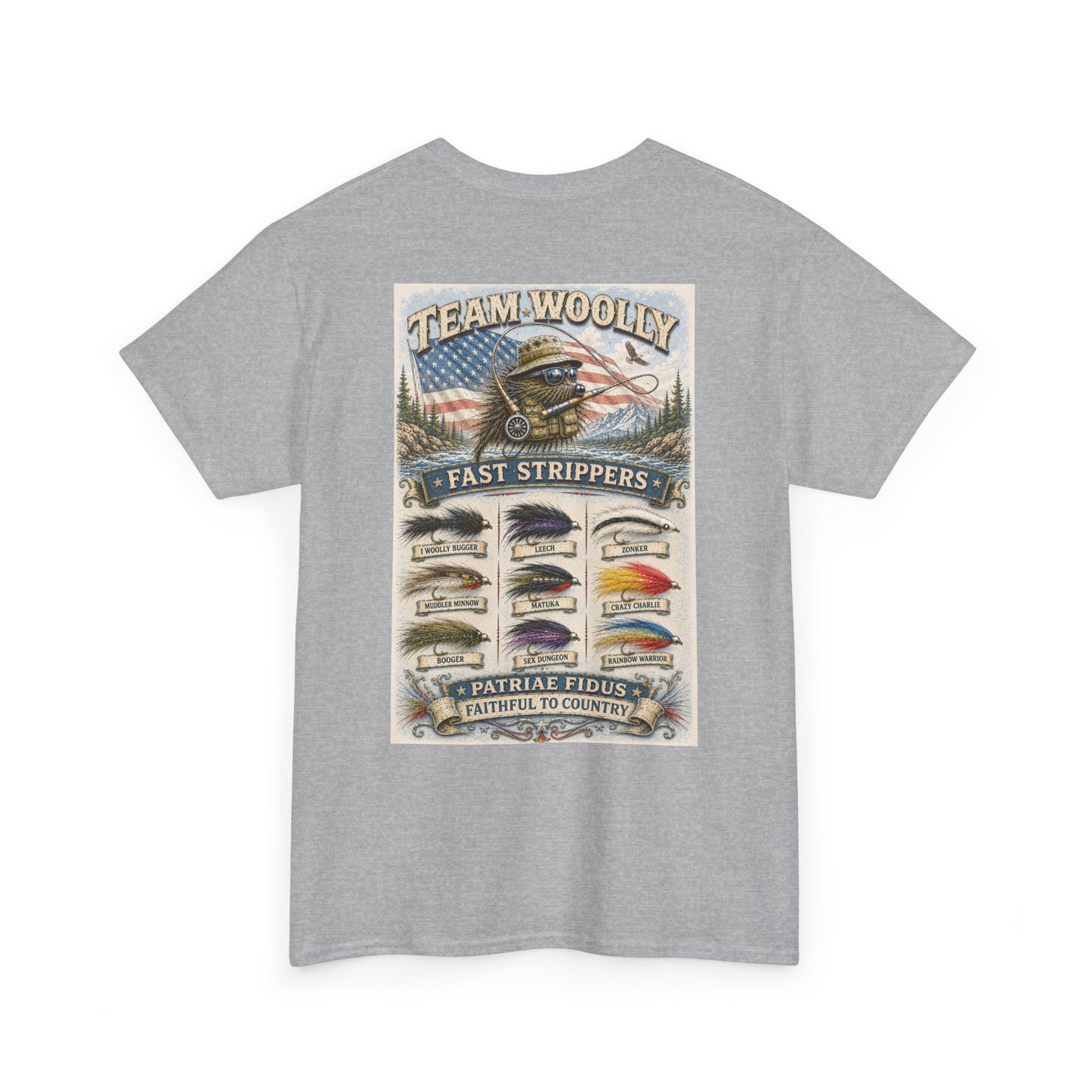 Team Woolly Streamer Collection T-Shirt: (Fast Strippers)