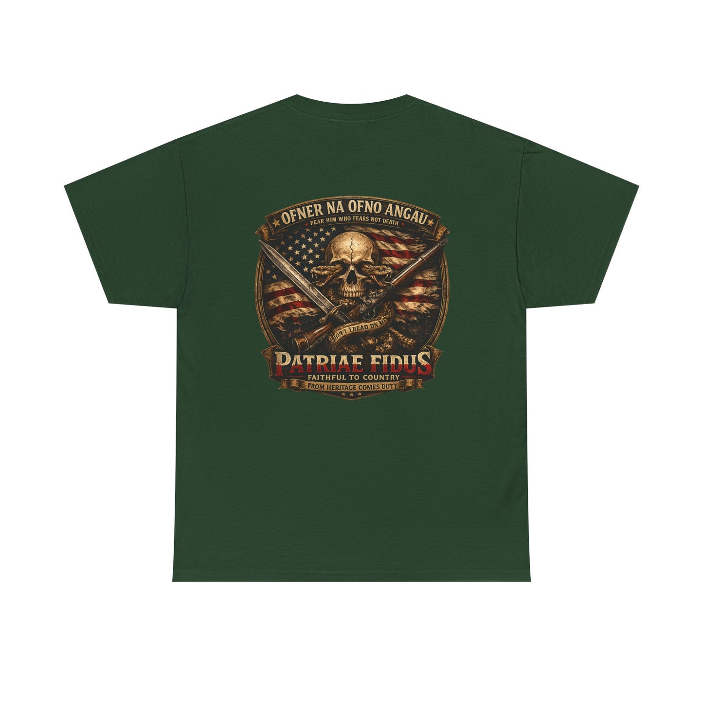 Skull & Rifles Tee — Patriotic American Skull T-Shirt