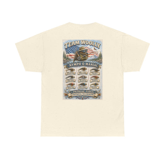 Team Woolly Nymph Collection T‑Shirt: (Nymph-O-Maniac)