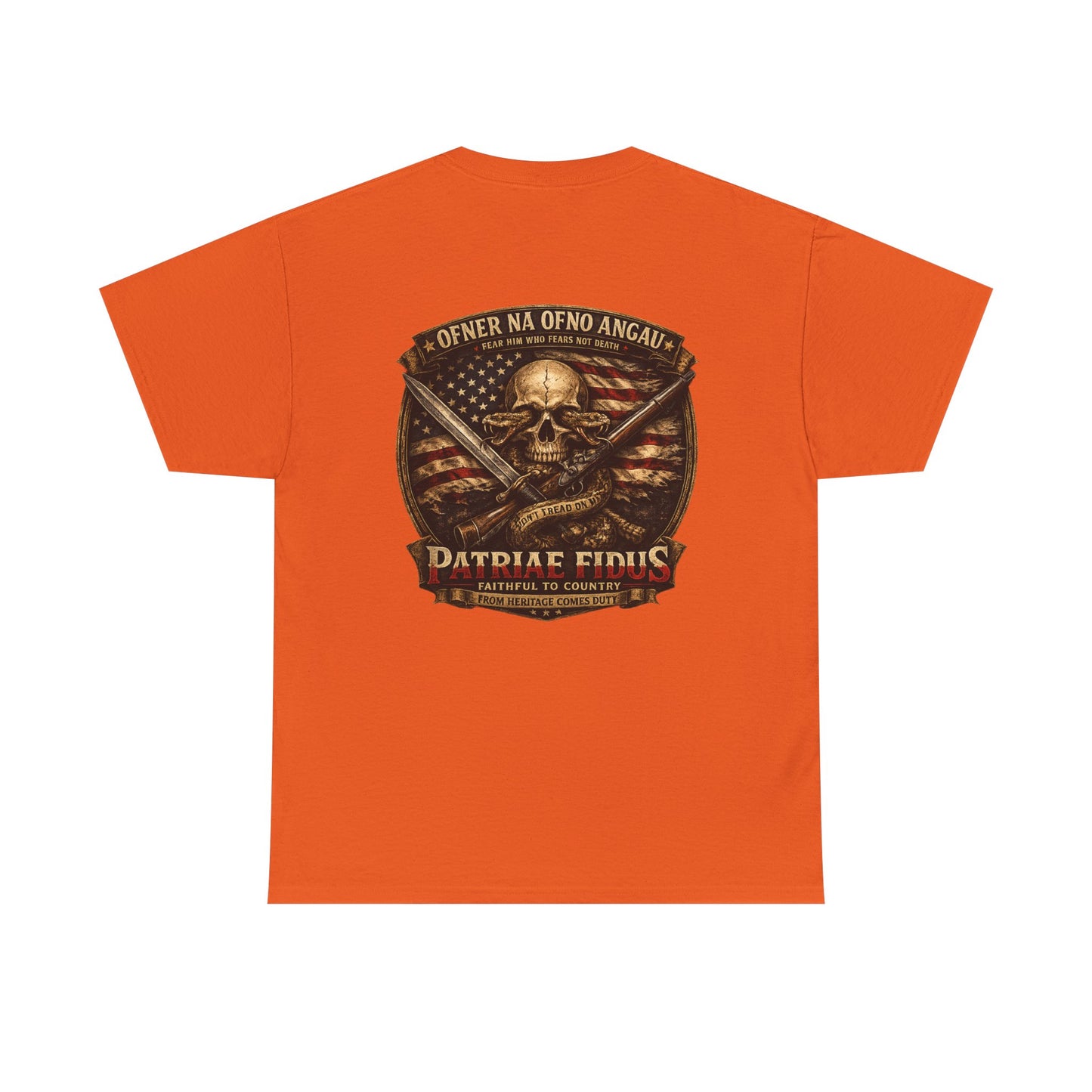 Skull & Rifles Tee — Patriotic American Skull T-Shirt