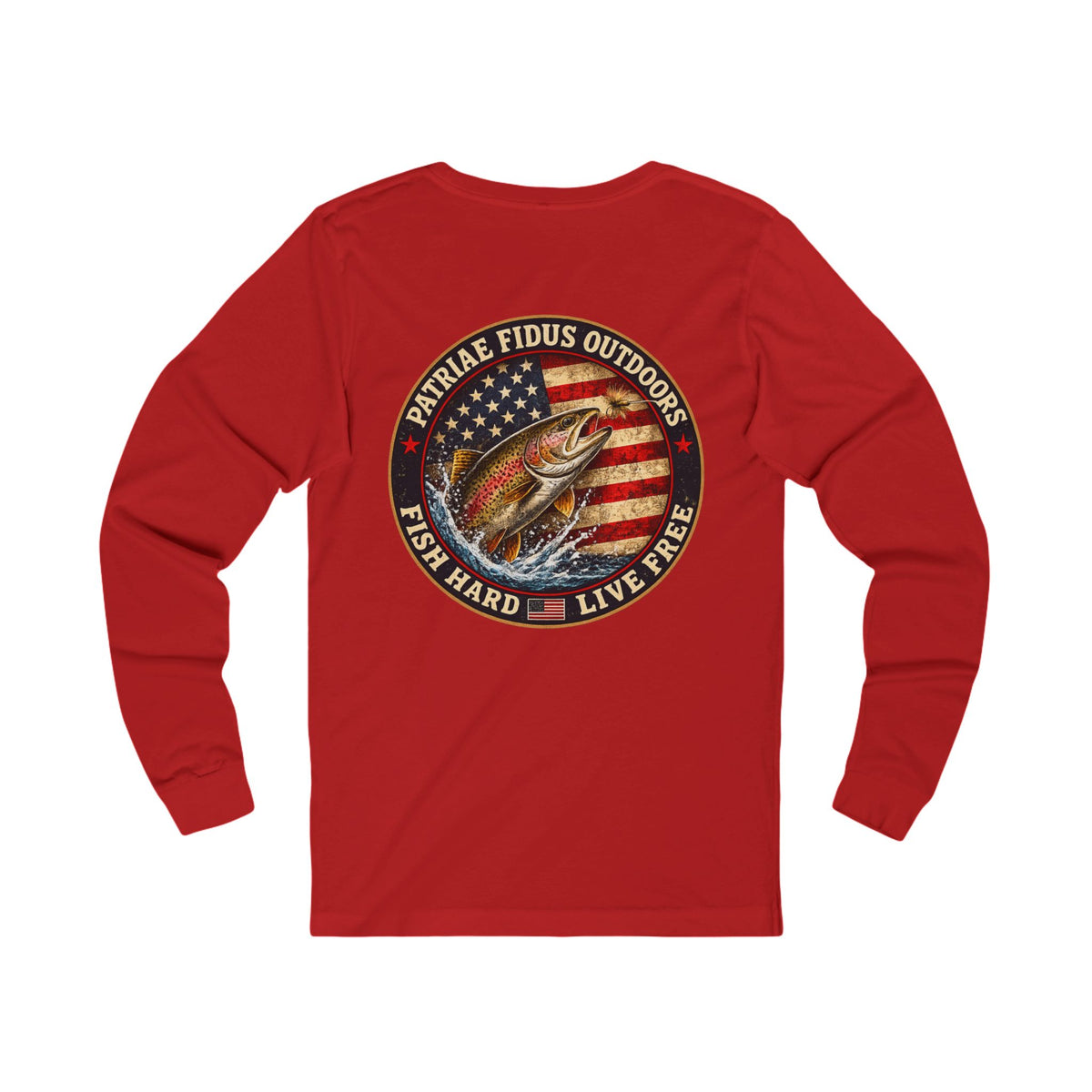Patriots & Outdoors Fishing Long Sleeve Tee