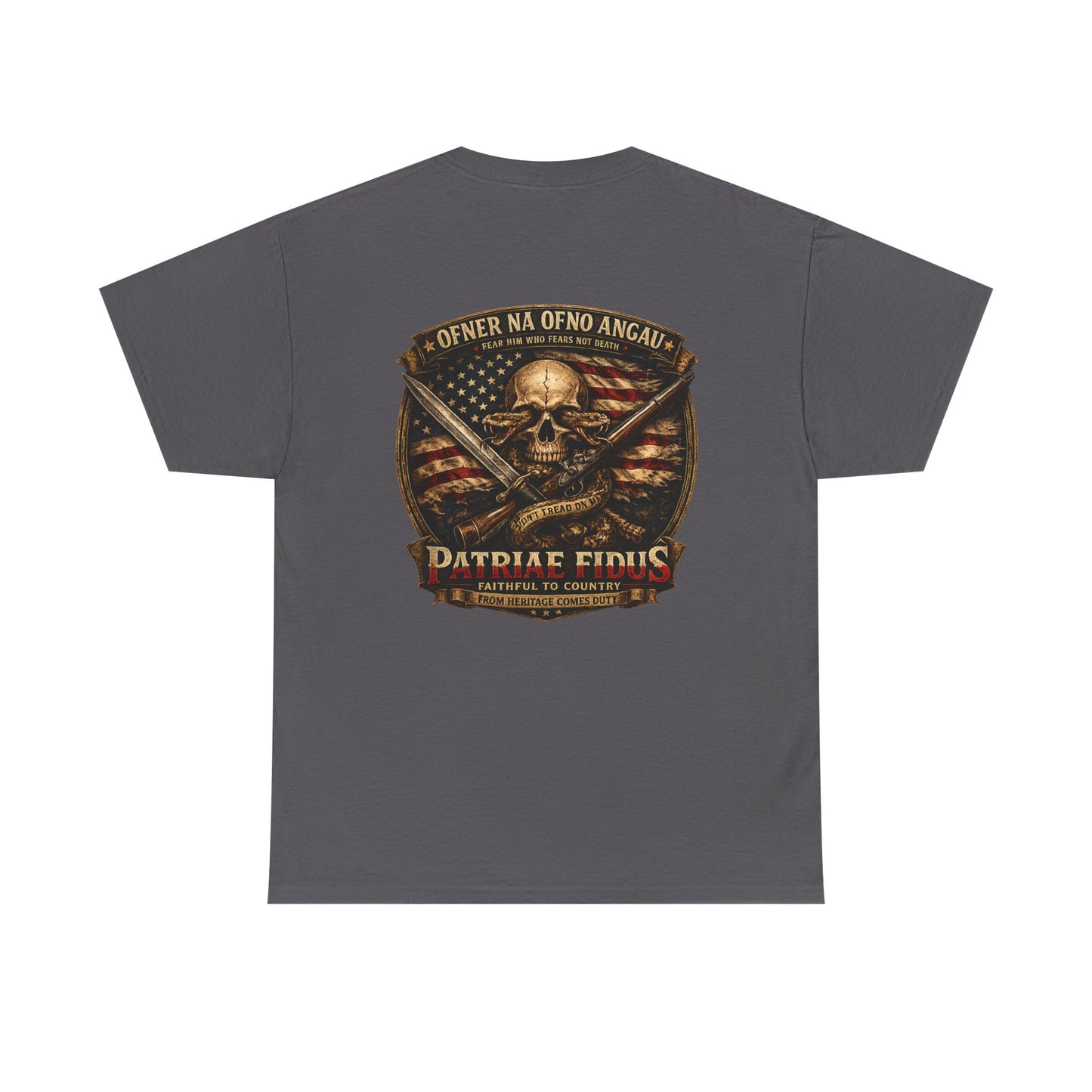 Skull & Rifles Tee — Patriotic American Skull T-Shirt
