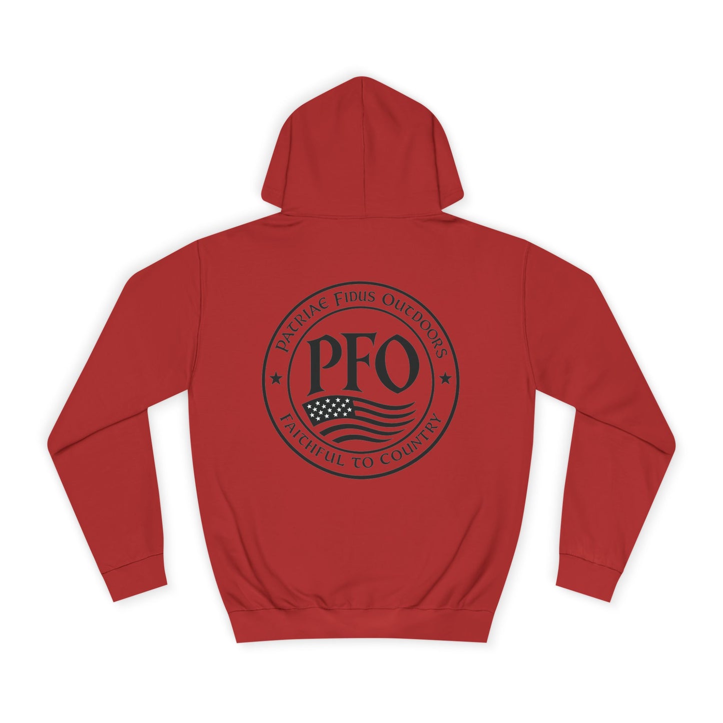 PFO College Hoodie – Vintage Campus Seal Pullover