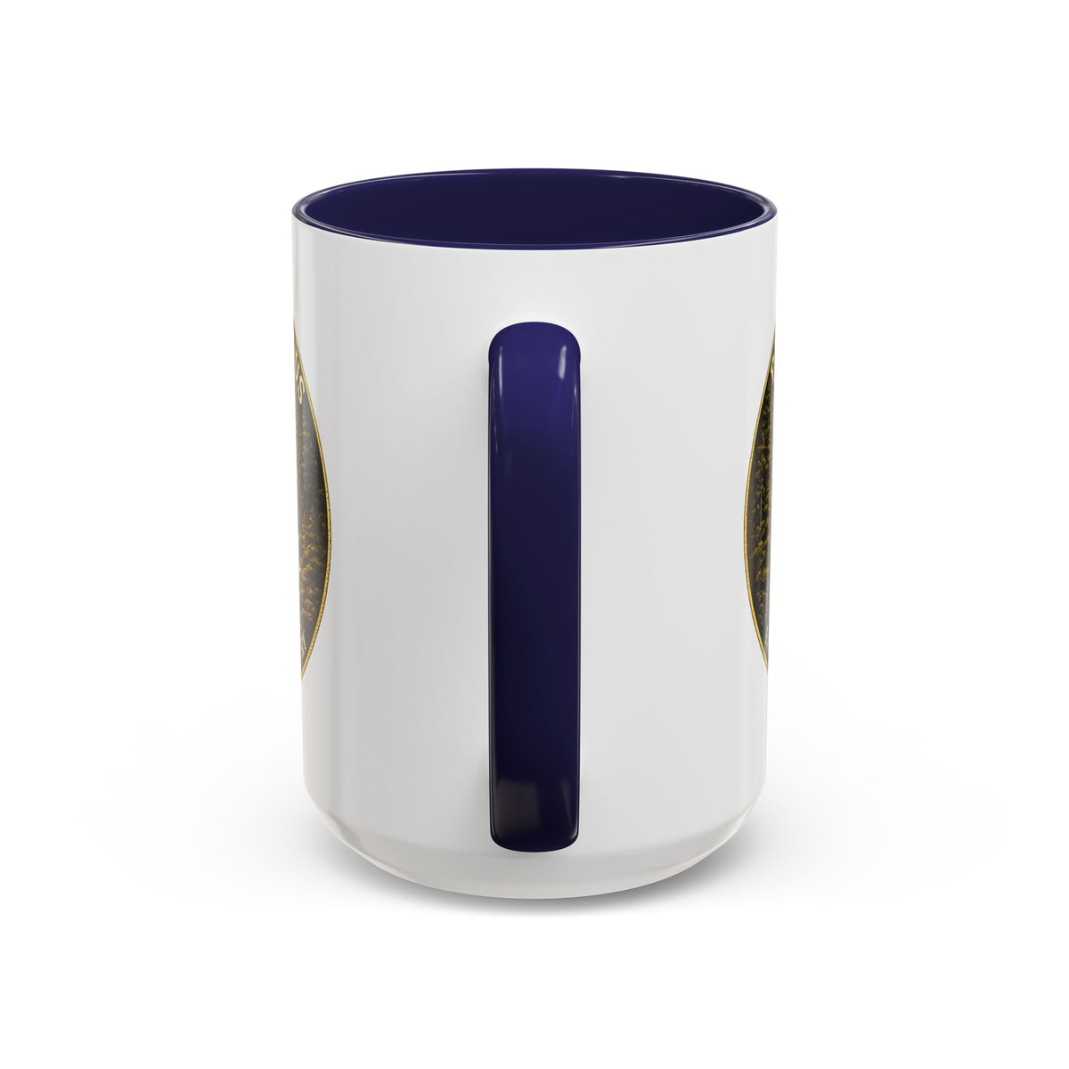 Patriae Fidus Flag Waterfall Accent Coffee Mug (11/15oz) — Faithful to Country