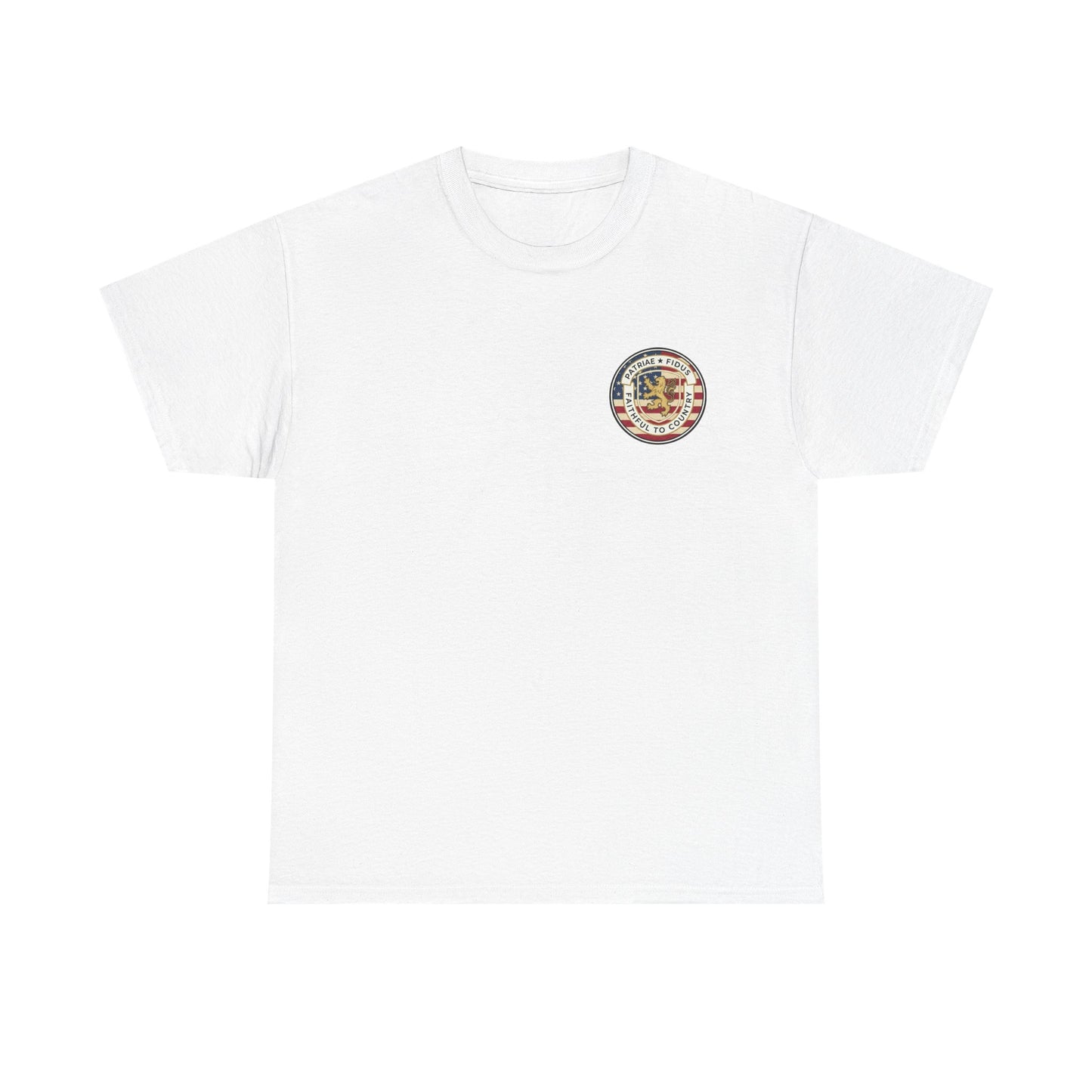 Patriotic "Patriae Fidis" American Flag - Eagle Graphic  T‑Shirt