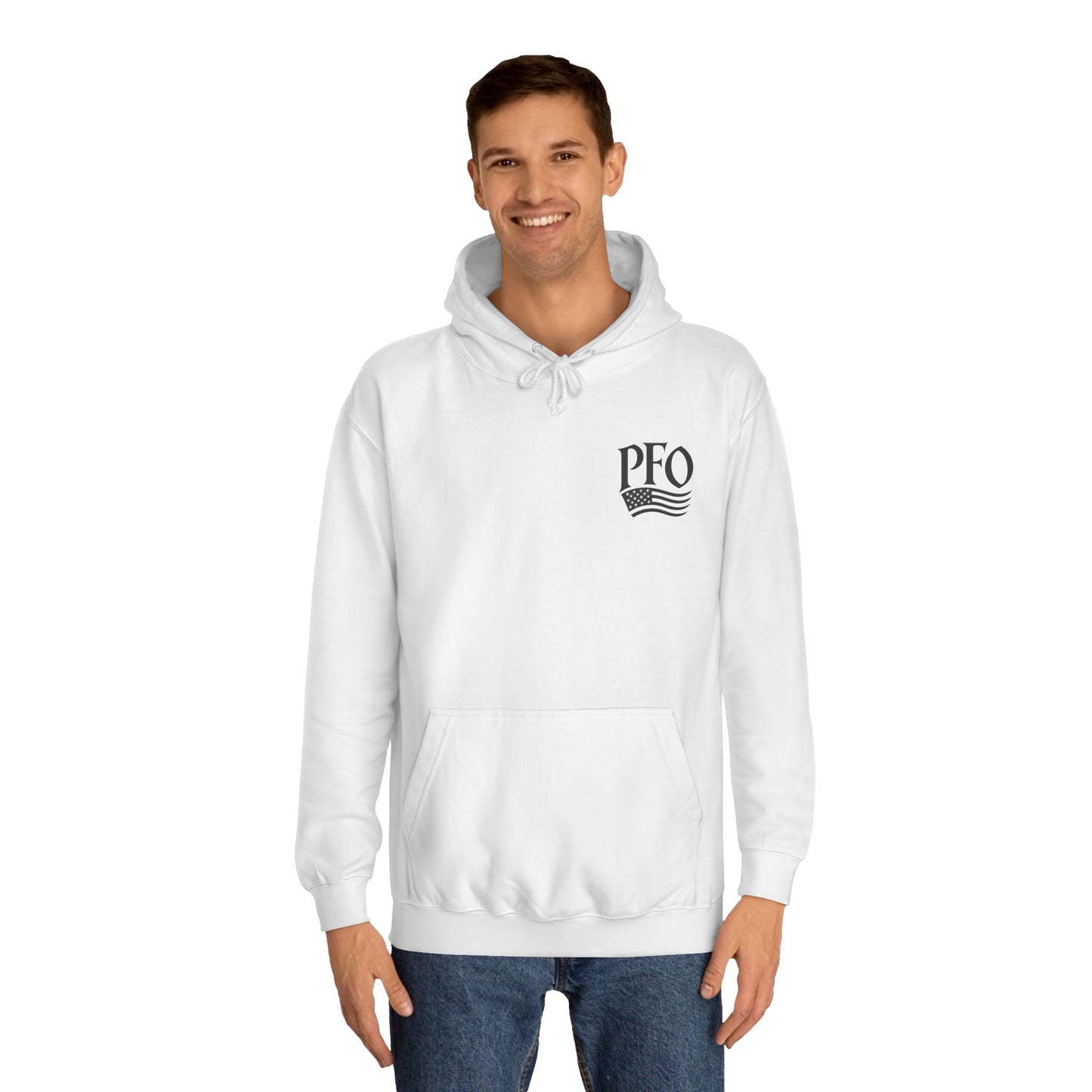 PFO College Hoodie – Vintage Campus Seal Pullover