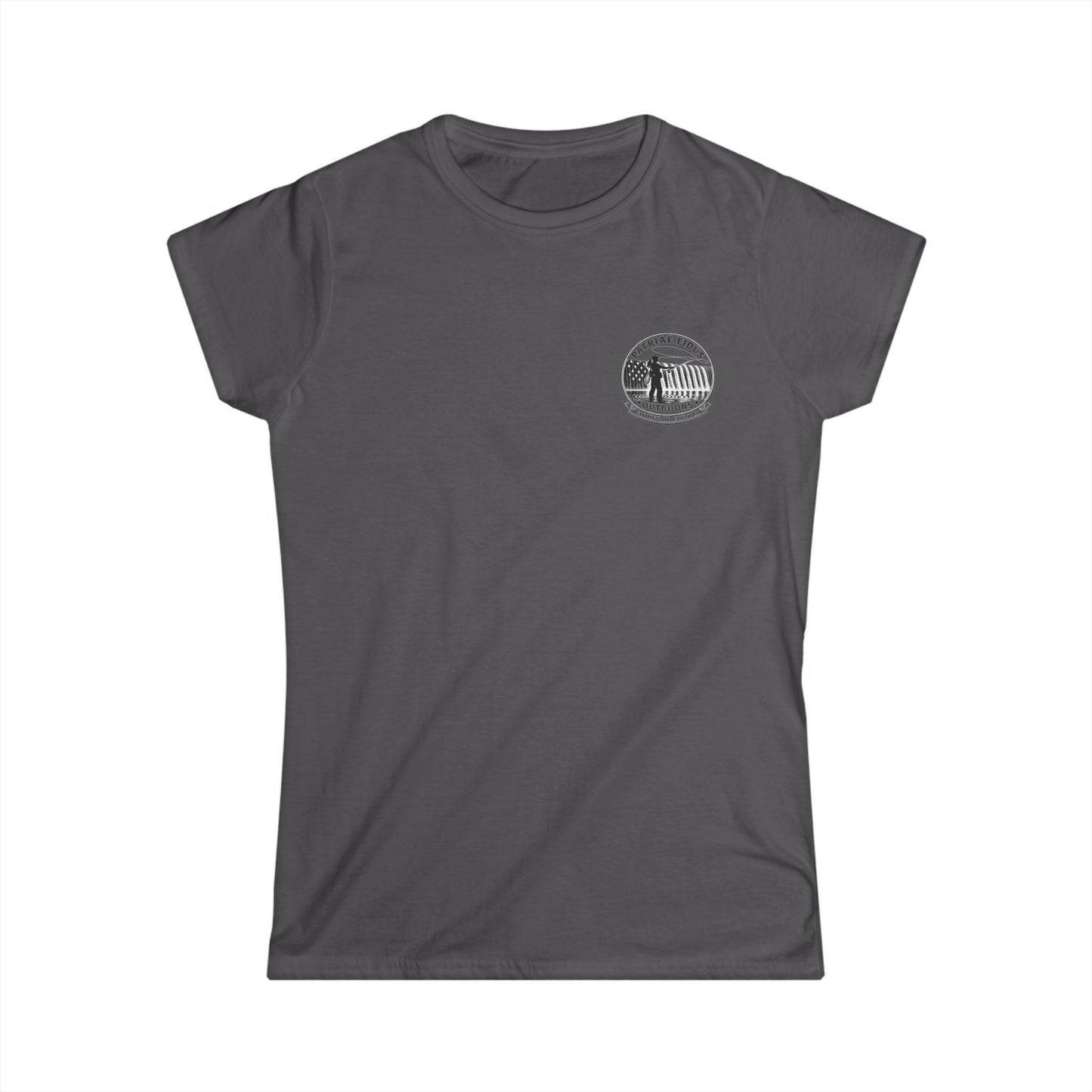 Women's Fly Fishing Tee — "Cast, Breathe, Repeat" Nature Graphic