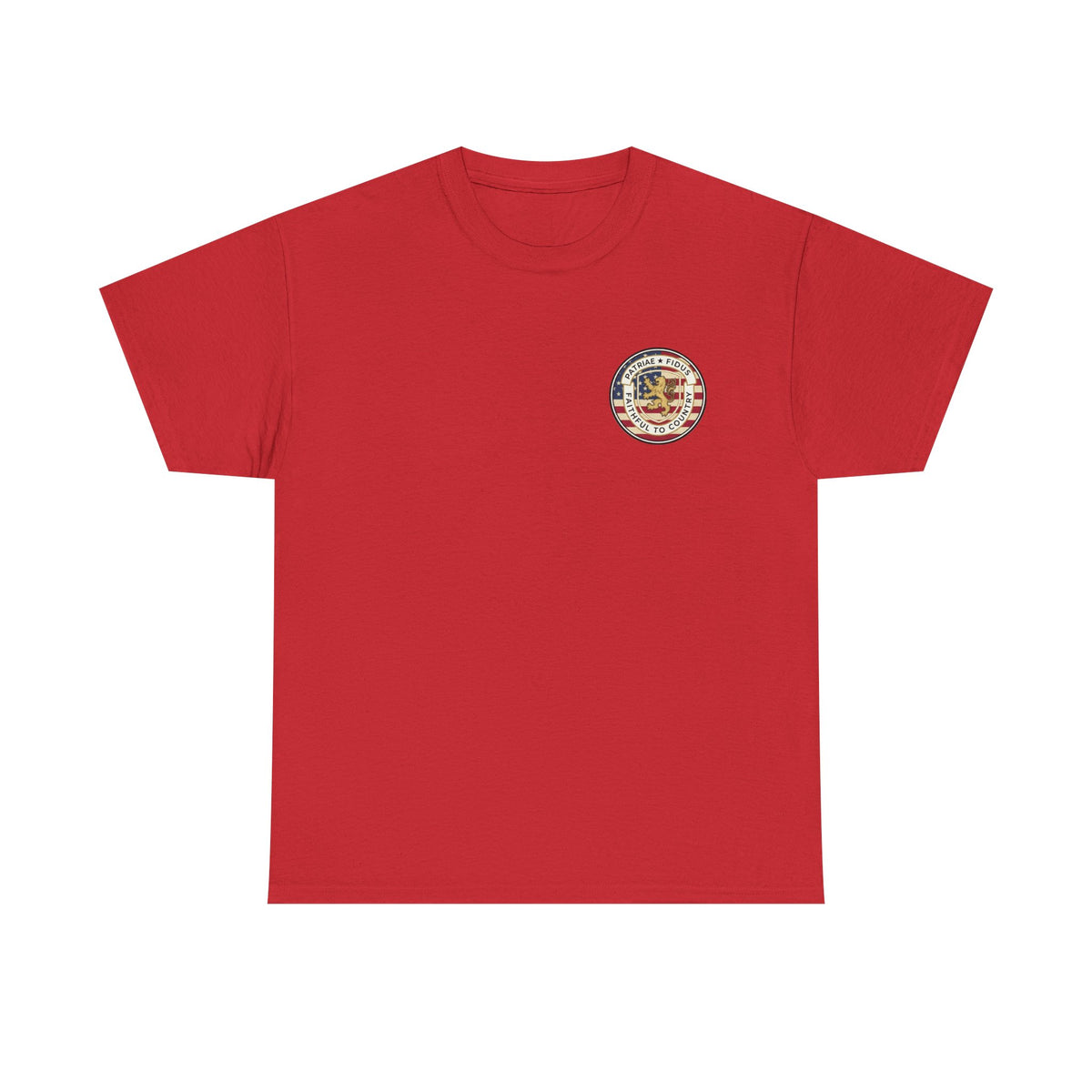 Patriotic "Patriae Fidis" American Flag - Eagle Graphic  T‑Shirt