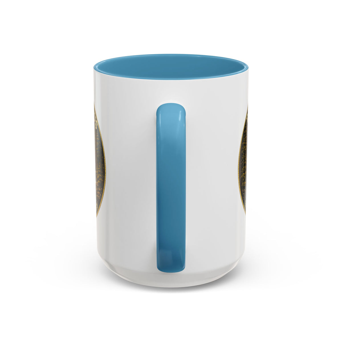Patriae Fidus Flag Waterfall Accent Coffee Mug (11/15oz) — Faithful to Country