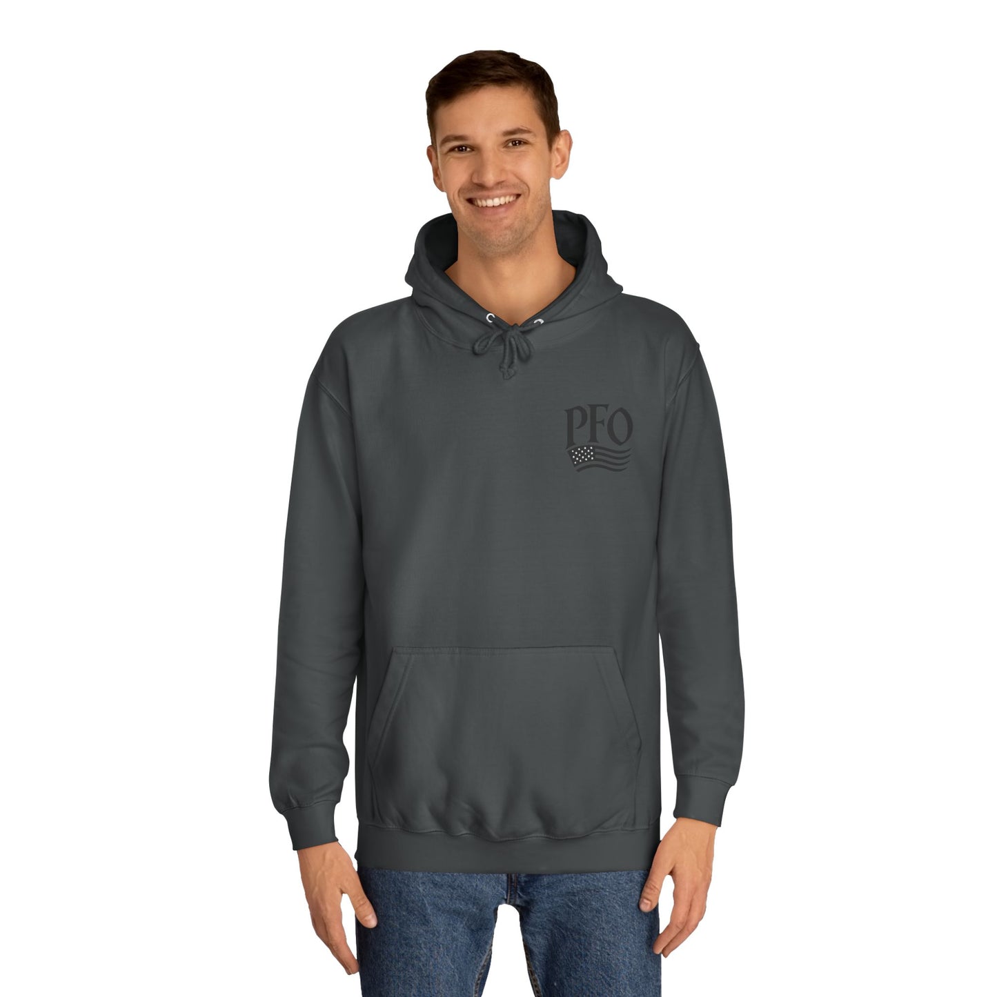 PFO College Hoodie – Vintage Campus Seal Pullover
