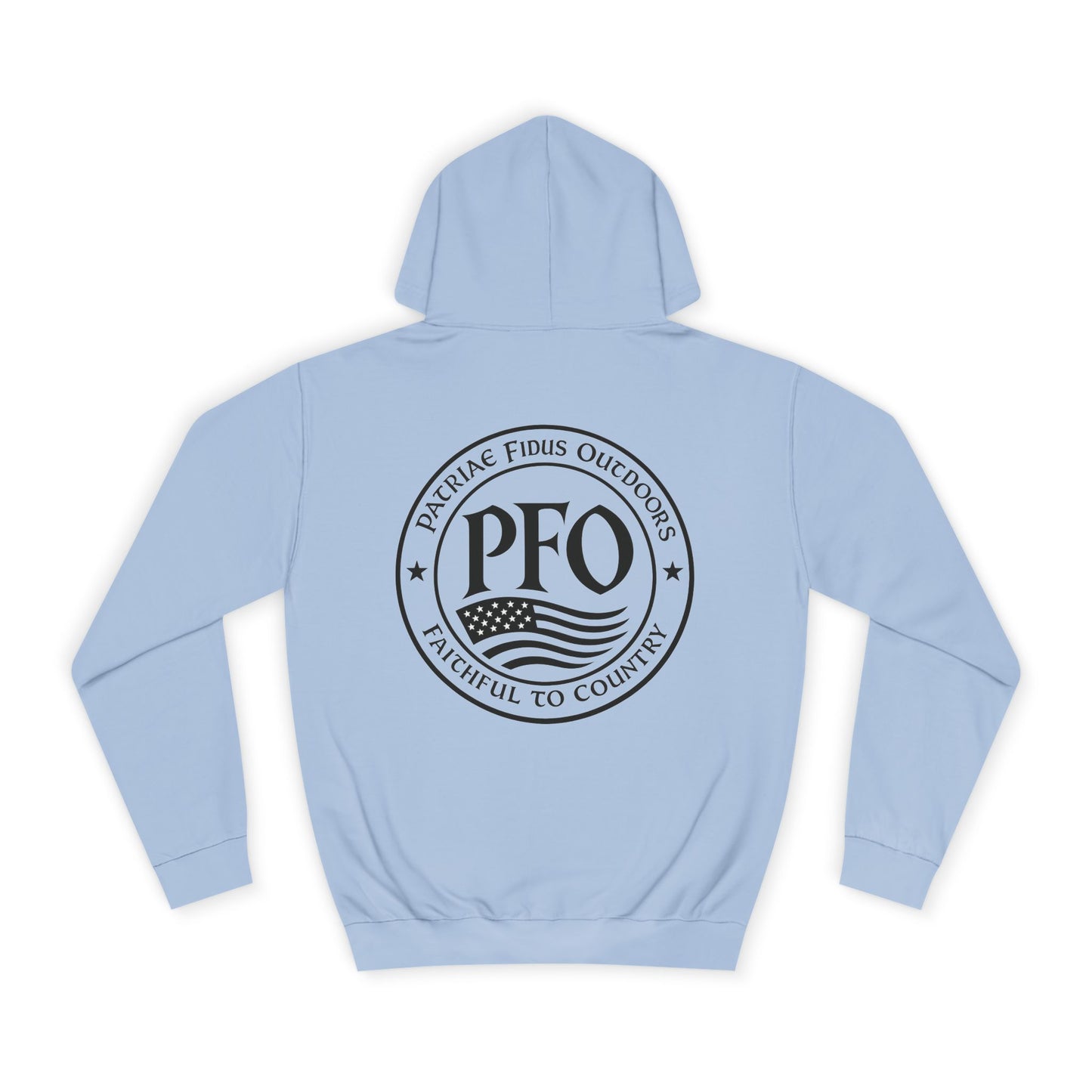 PFO College Hoodie – Vintage Campus Seal Pullover