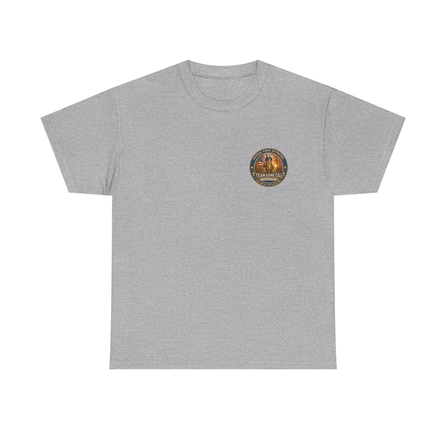 Hunting Dogs T-Shirt — Patriæ Fidus Outdoor "Hunt Hard Live Free" Graphic Tee