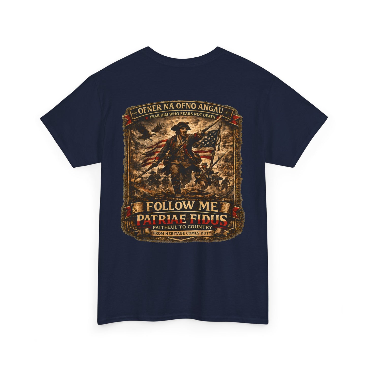 Veteran Patriot T‑Shirt — "I Follow Me, I Do Not Raise Fious" Military Flag Tee
