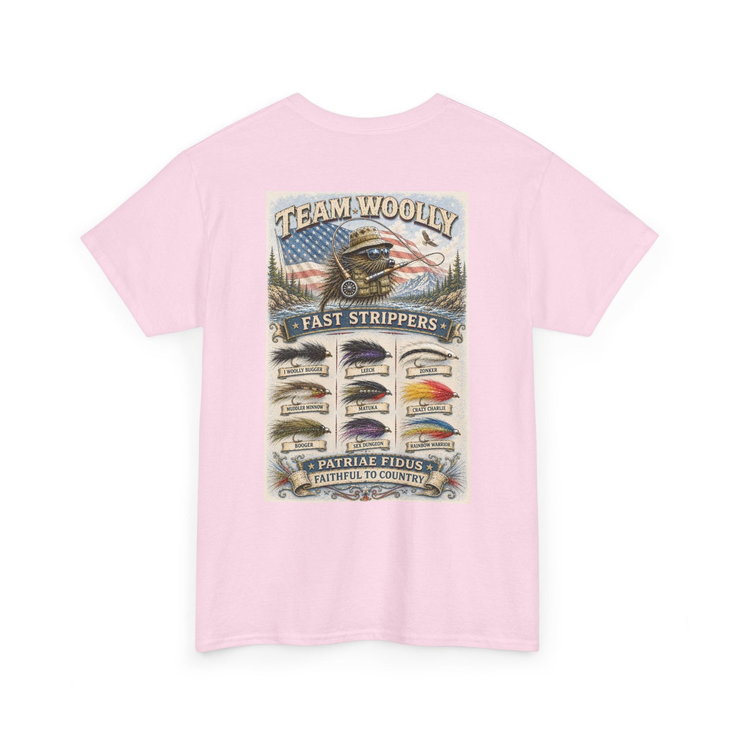 Team Woolly Streamer Collection T-Shirt: (Fast Strippers)