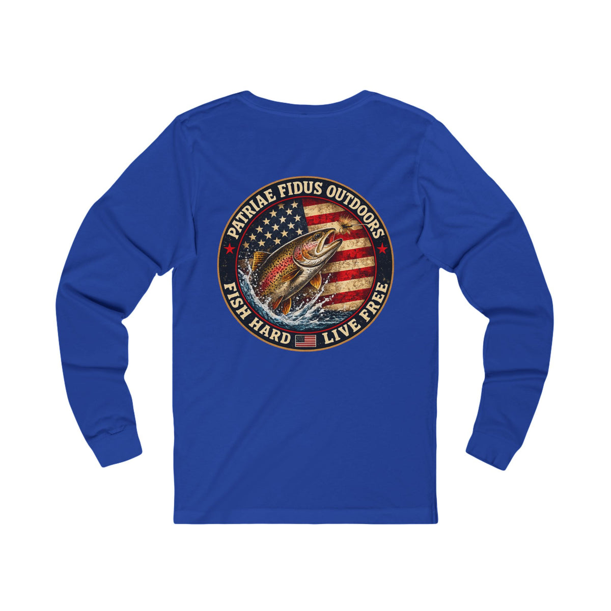 Patriots & Outdoors Fishing Long Sleeve Tee