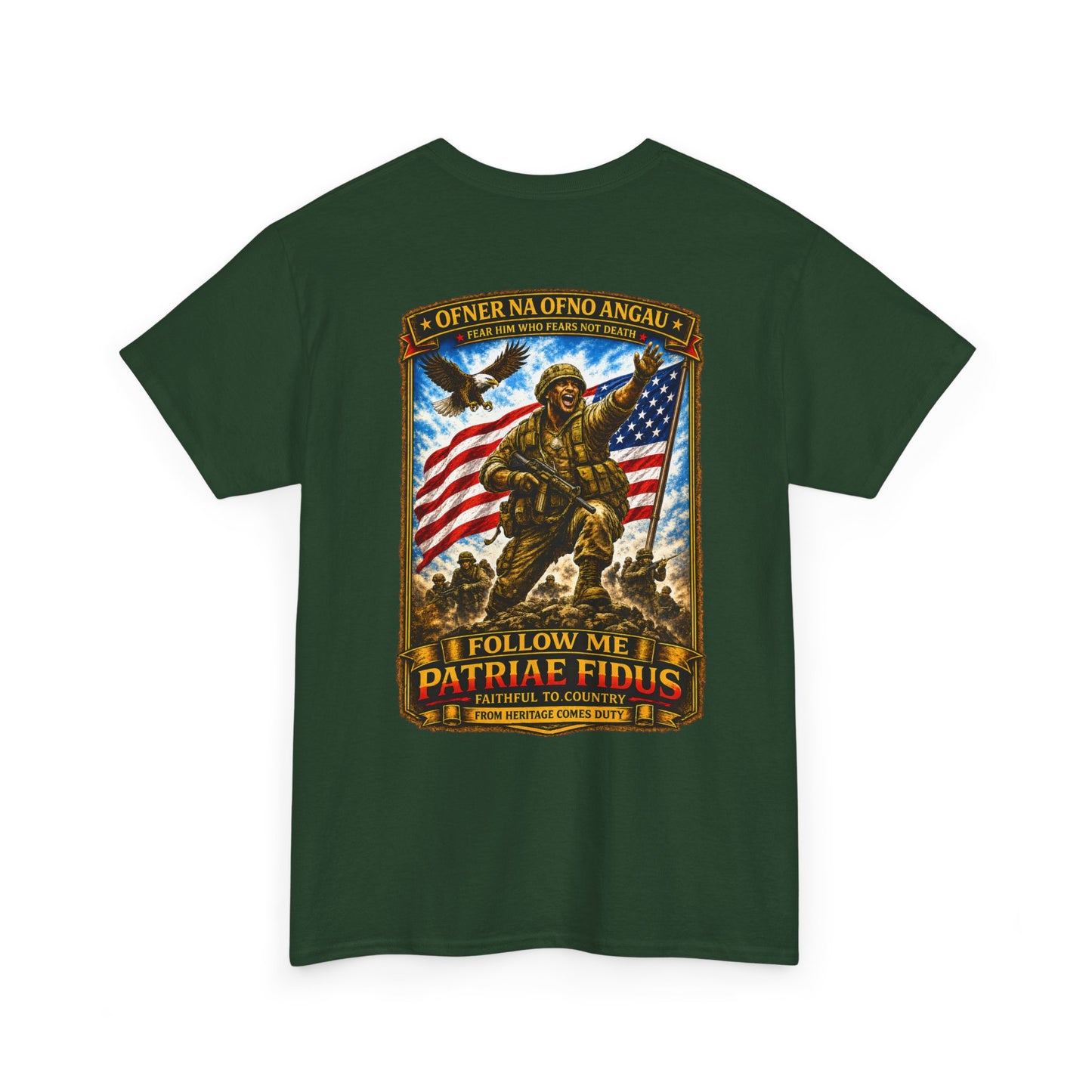 Iron Mike "Follow Me, Patriæ Fidus" Military Tribute T-Shirt