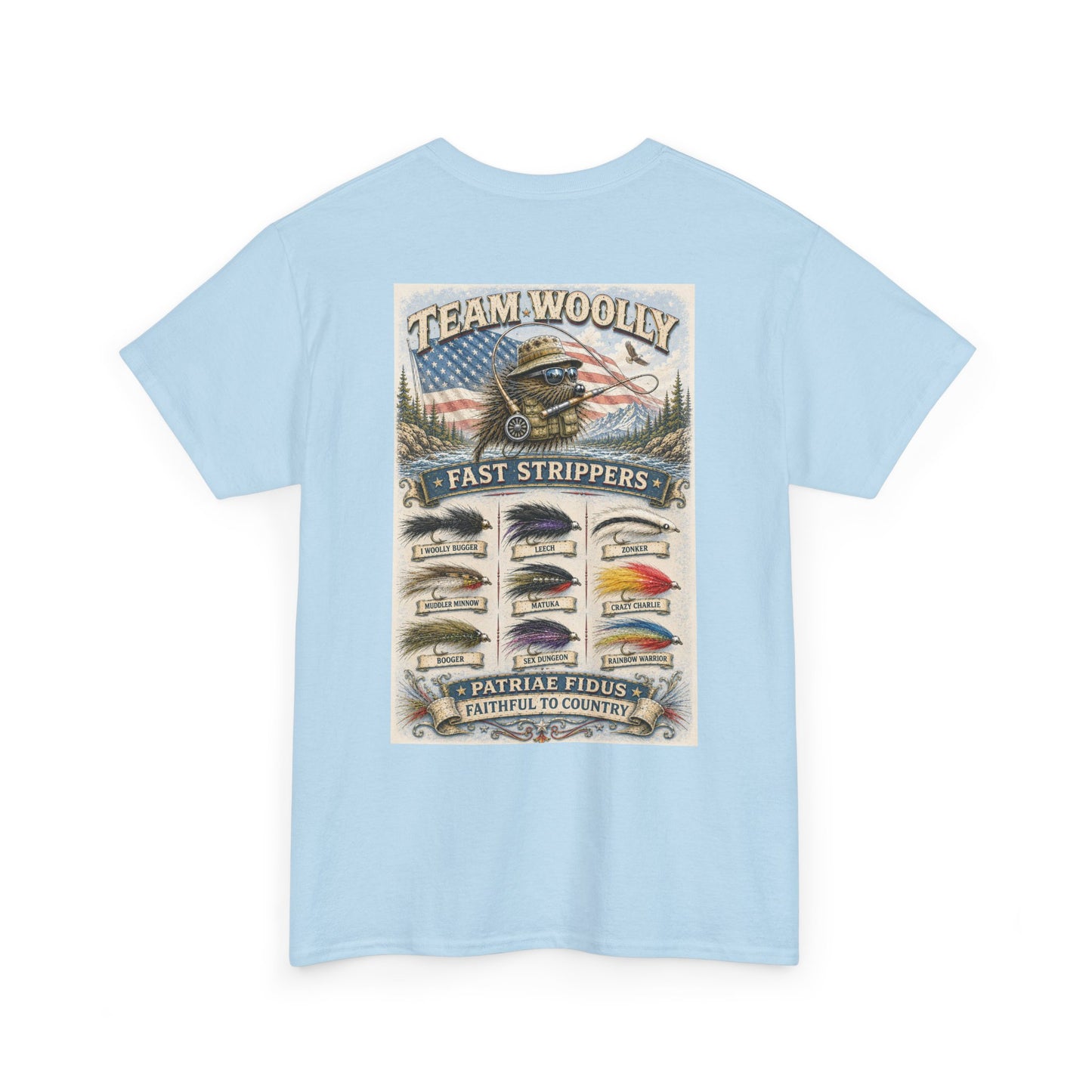 Team Woolly Streamer Collection T-Shirt: (Fast Strippers)