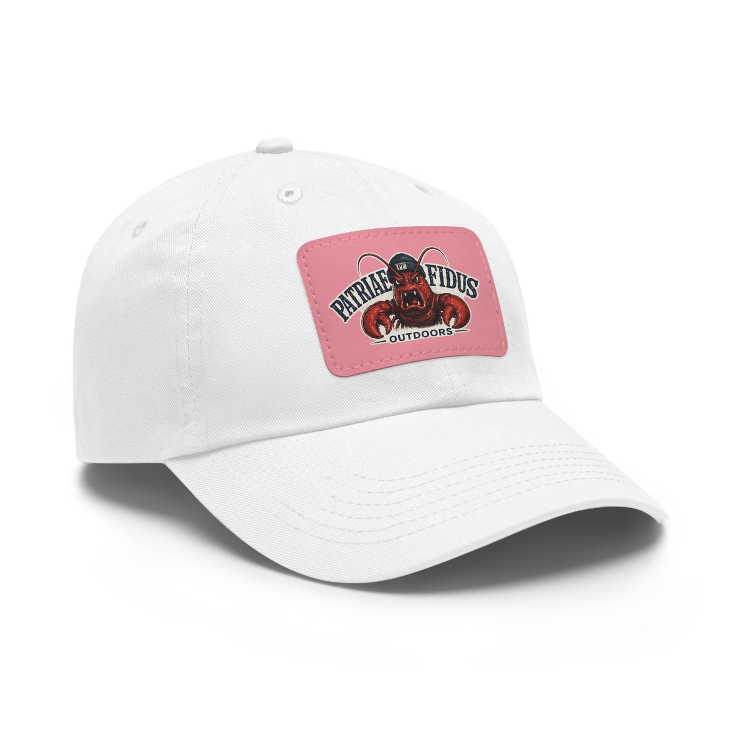 Leather Patch Dad Hat — Patriæ Fidus Outdoors Logo Cap