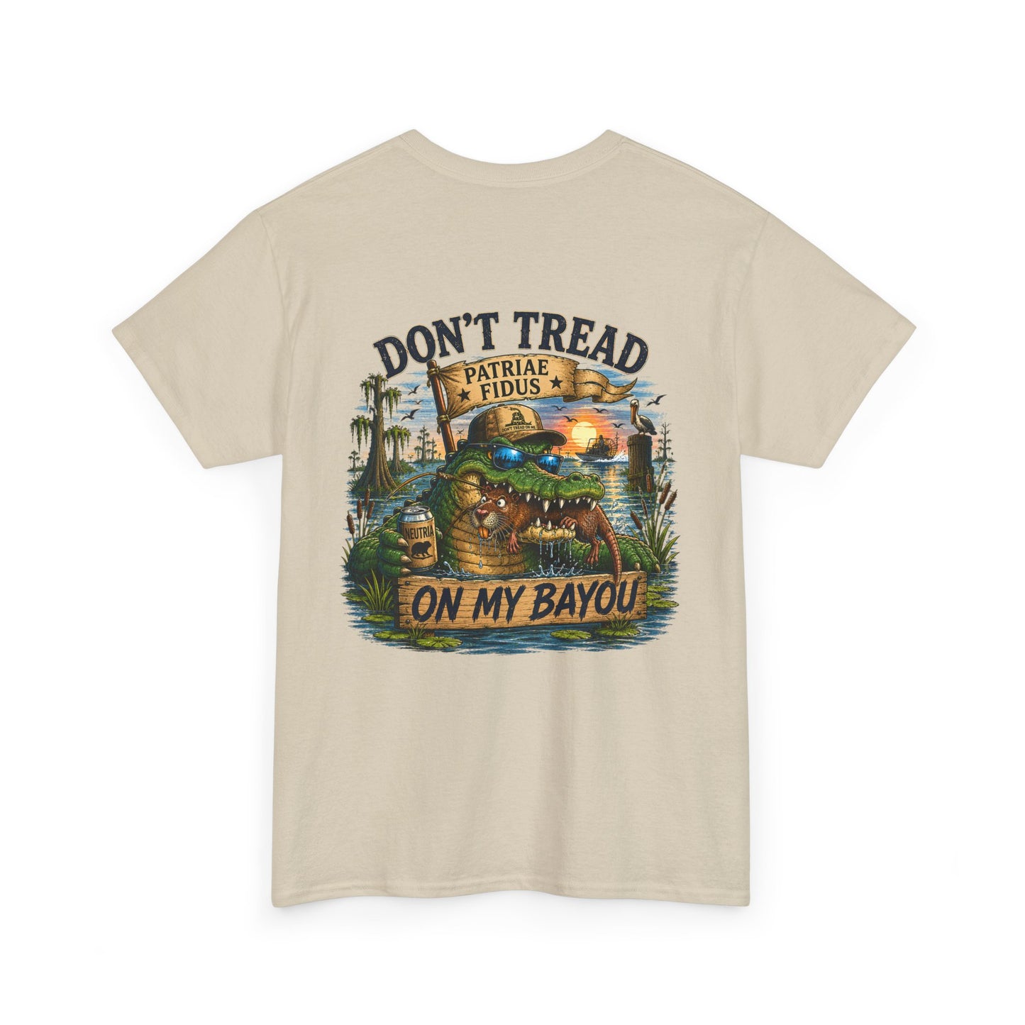 T-Shirt — "Don't Tread On My Bayou" Gator Graphic Tee