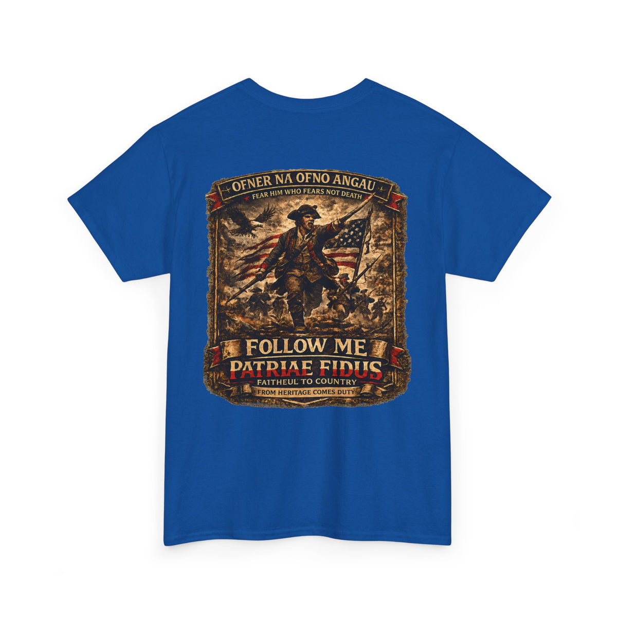 Veteran Patriot T‑Shirt — "I Follow Me, I Do Not Raise Fious" Military Flag Tee