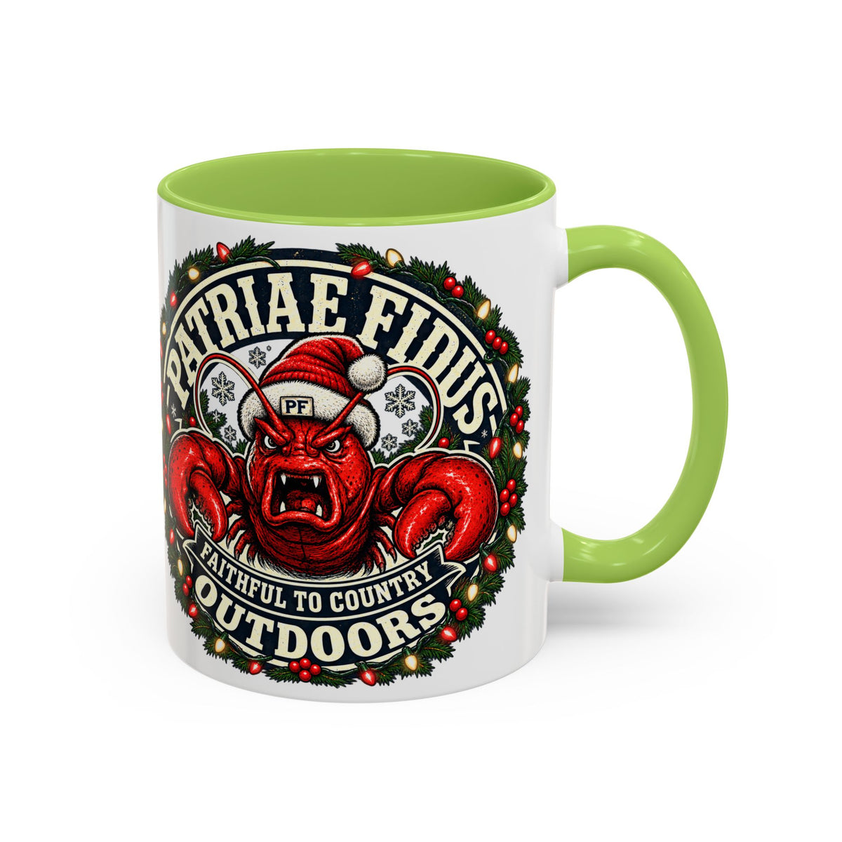 Coffee Mug - 'Patriae Fidus' Holiday Outdoors Kraken Design