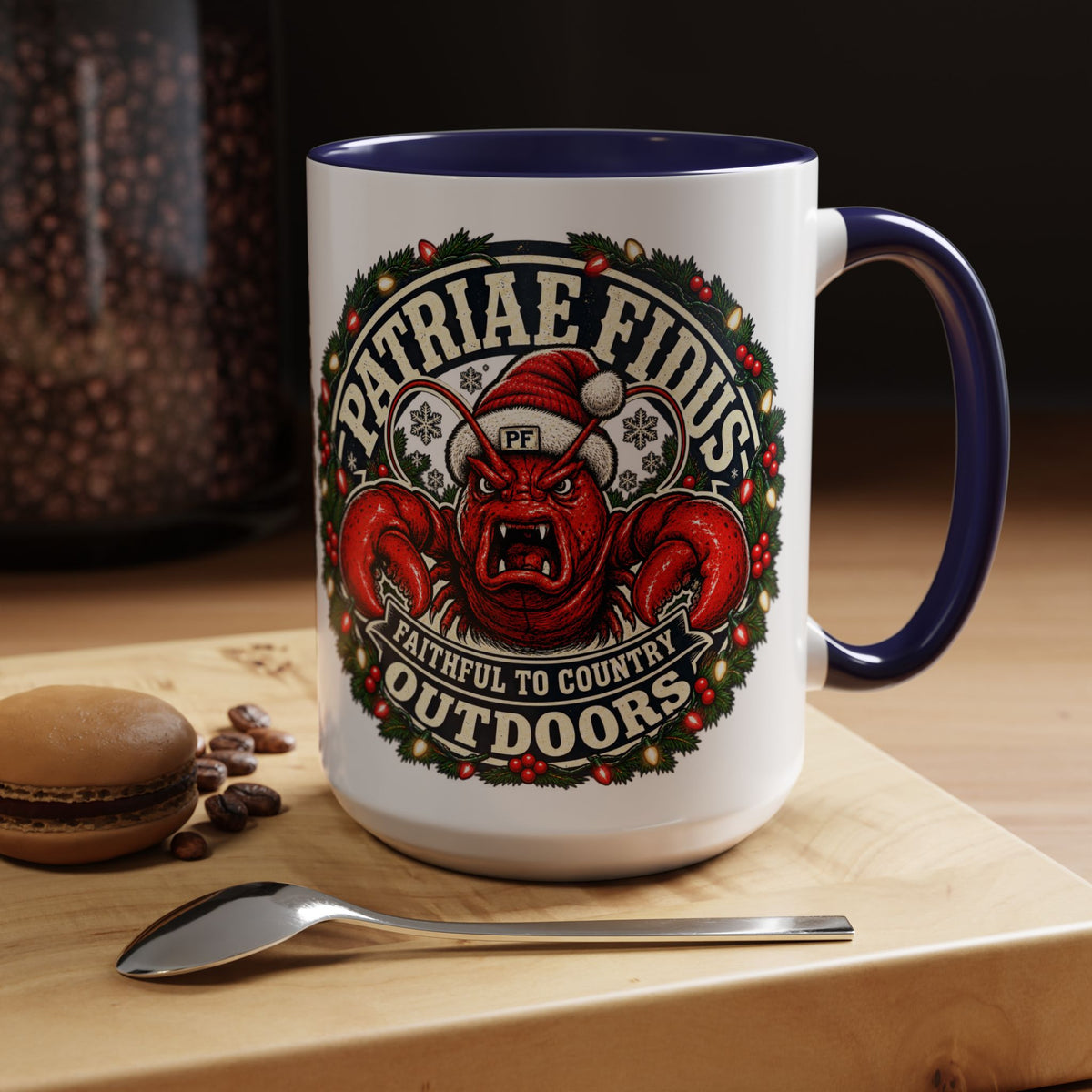 Coffee Mug - 'Patriae Fidus' Holiday Outdoors Kraken Design