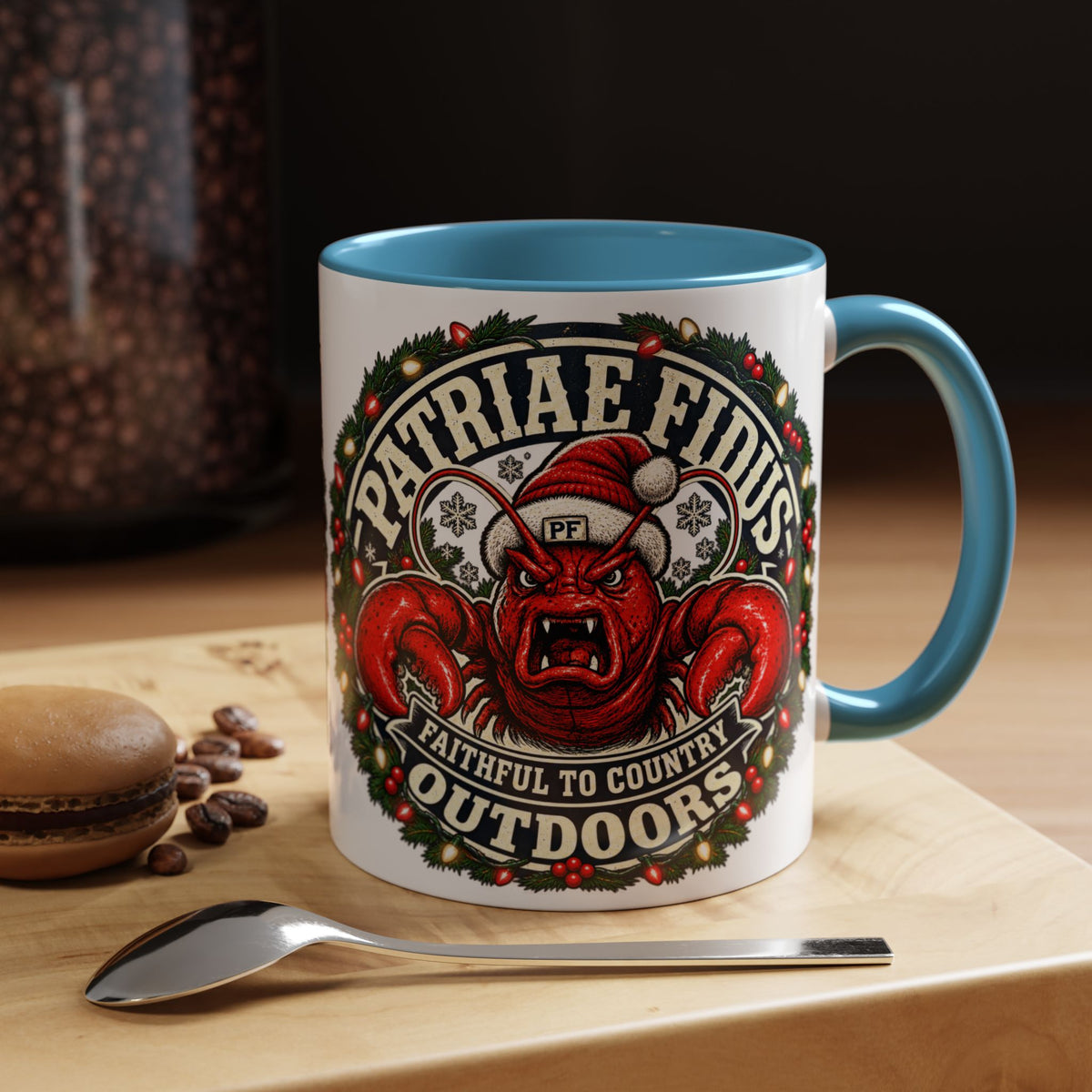 Coffee Mug - 'Patriae Fidus' Holiday Outdoors Kraken Design