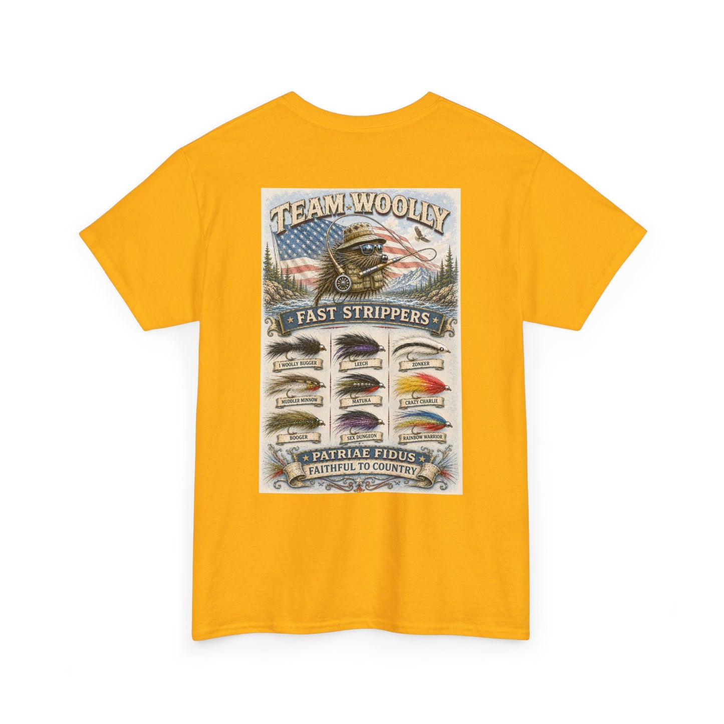 Team Woolly Streamer Collection T-Shirt: (Fast Strippers)