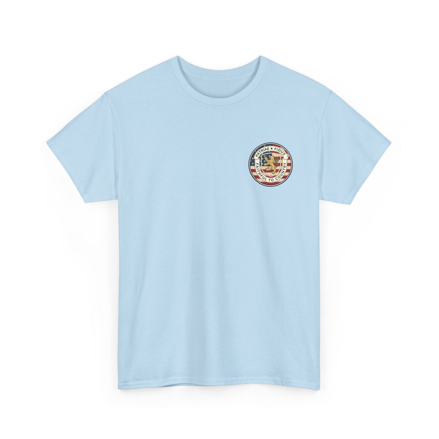 Patriotic "Patriae Fidis" American Flag - Eagle Graphic  T‑Shirt